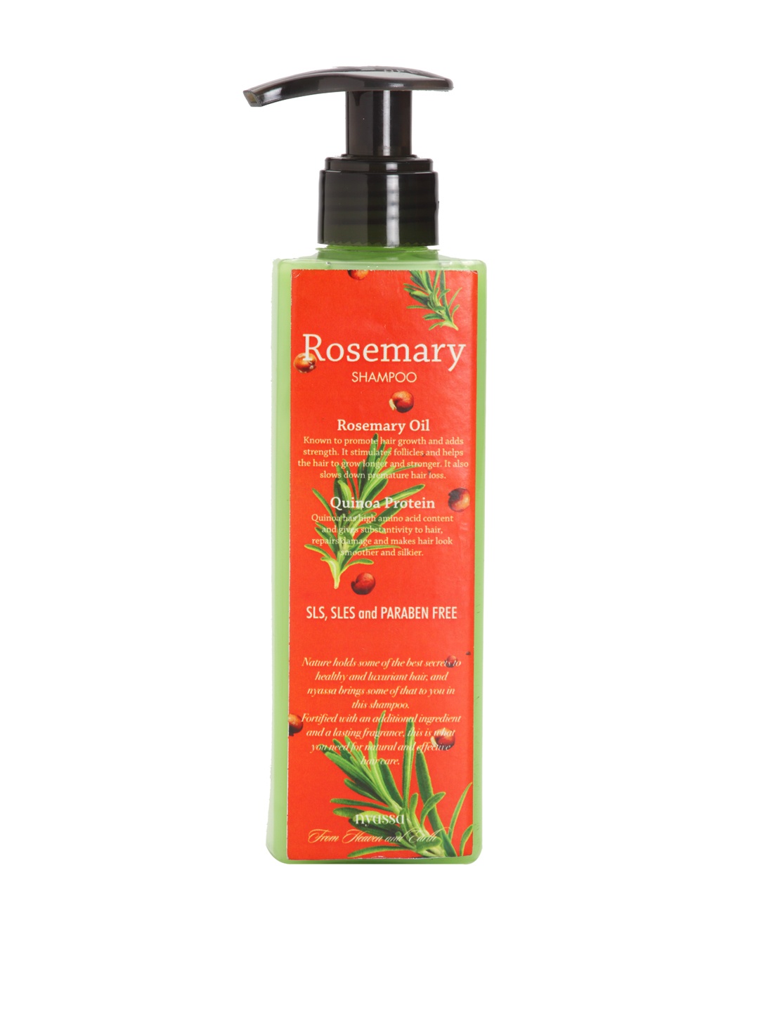 

Nyaasa Unisex Rosemary Shampoo 250ml, Green