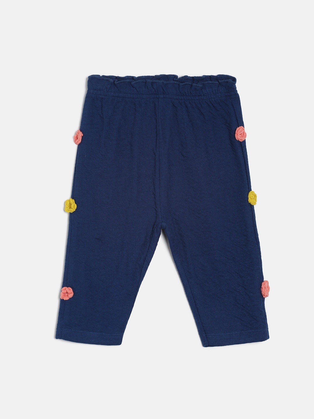 

MINI KLUB Girls Navy Blue Solid Skinny Fit Capris