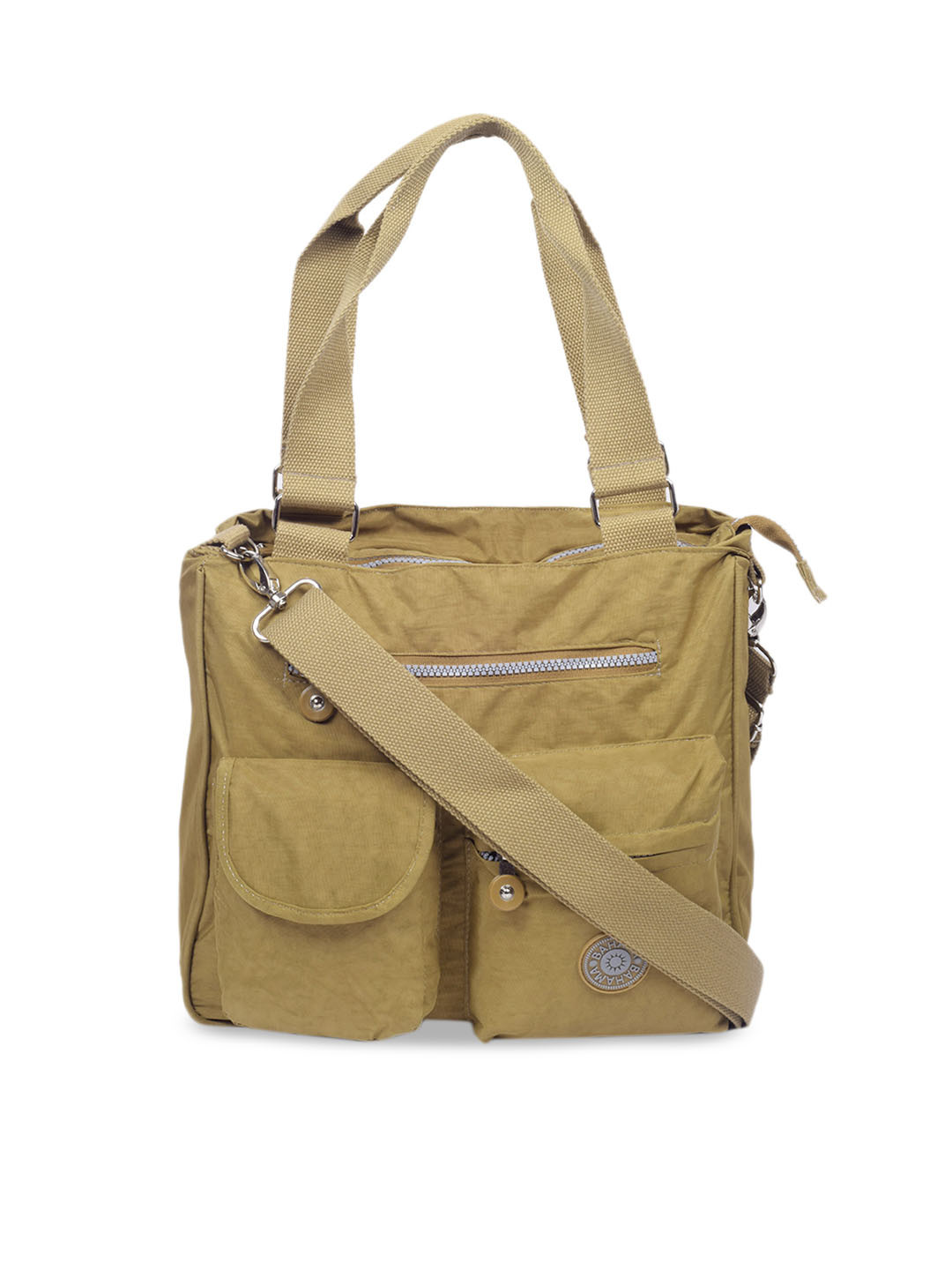 

BAHAMA Crinkle Range Mustard Solid Shoulder Bag