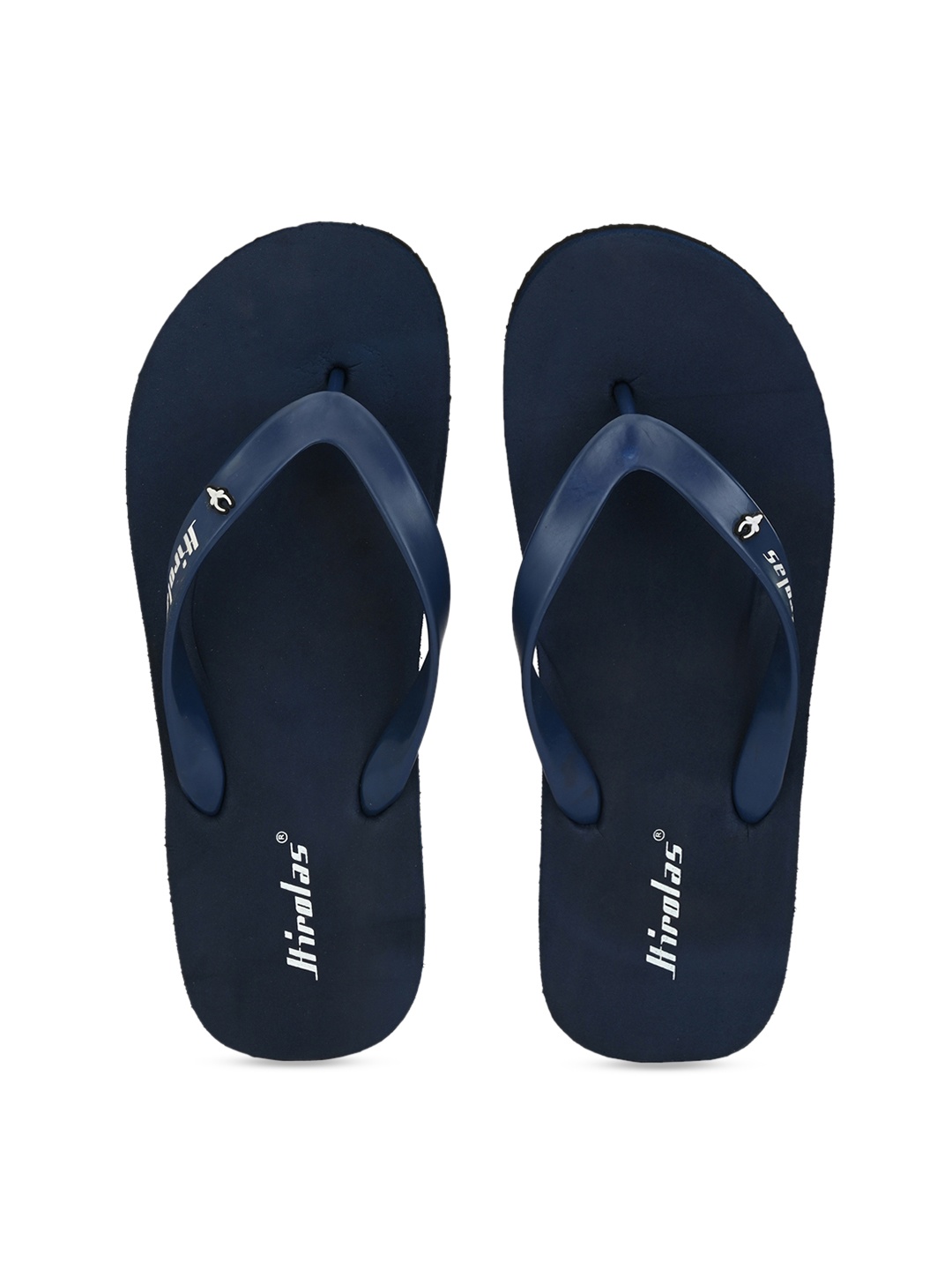 

HIROLAS Men Navy Blue Solid Lightweight Thong Flip-Flops