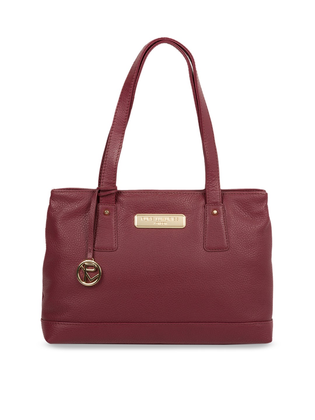 

PURE LUXURIES LONDON Women Maroon Solid Genuine Leather Kate Handbag