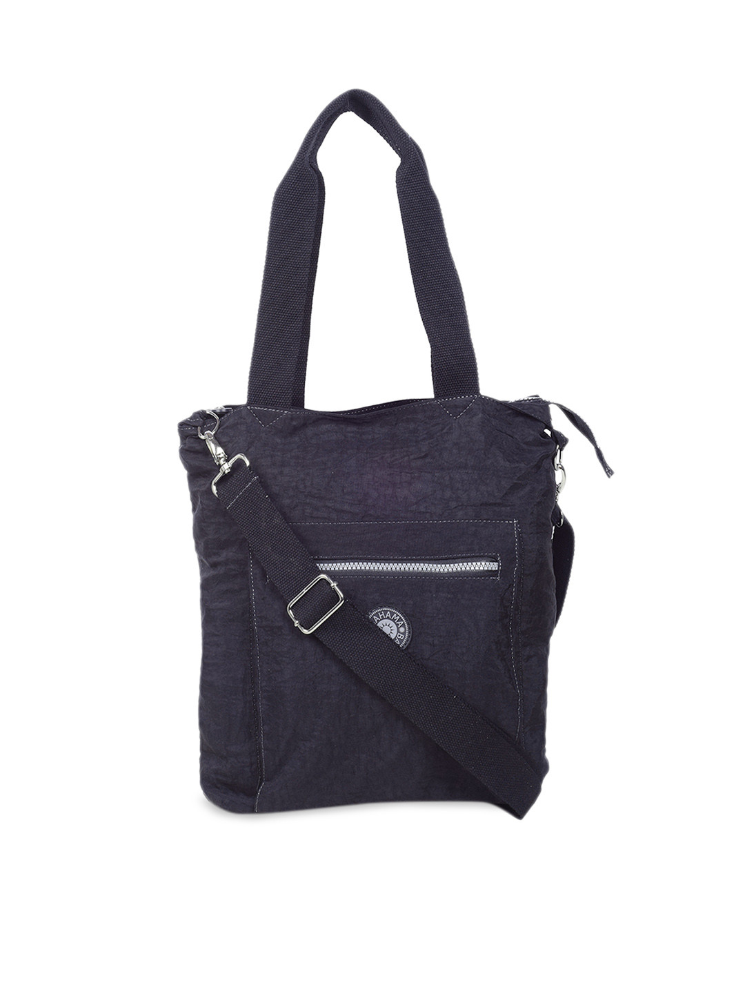 

BAHAMA Crinkle Range Black Solid Shoulder Bag