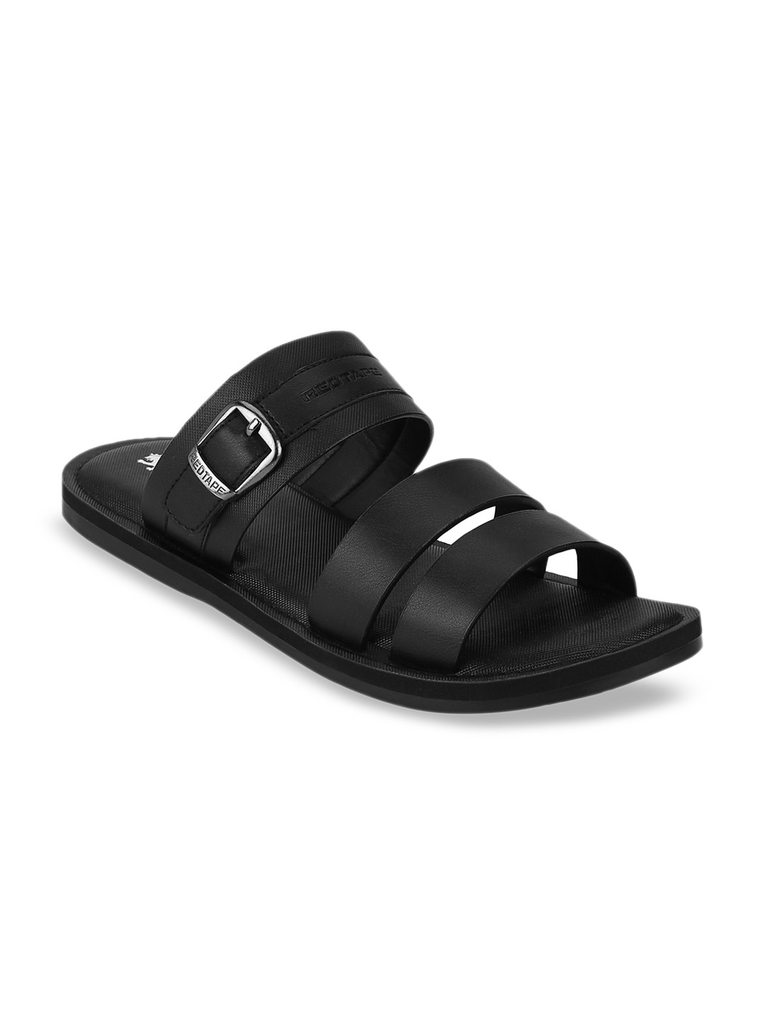 

Red Tape Men Black Sandals