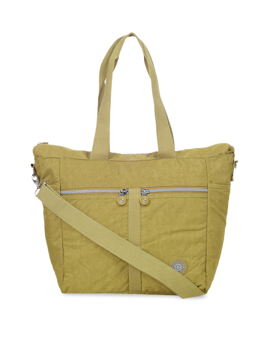 

BAHAMA Crinkle Range Yellow Solid Shoulder Bag