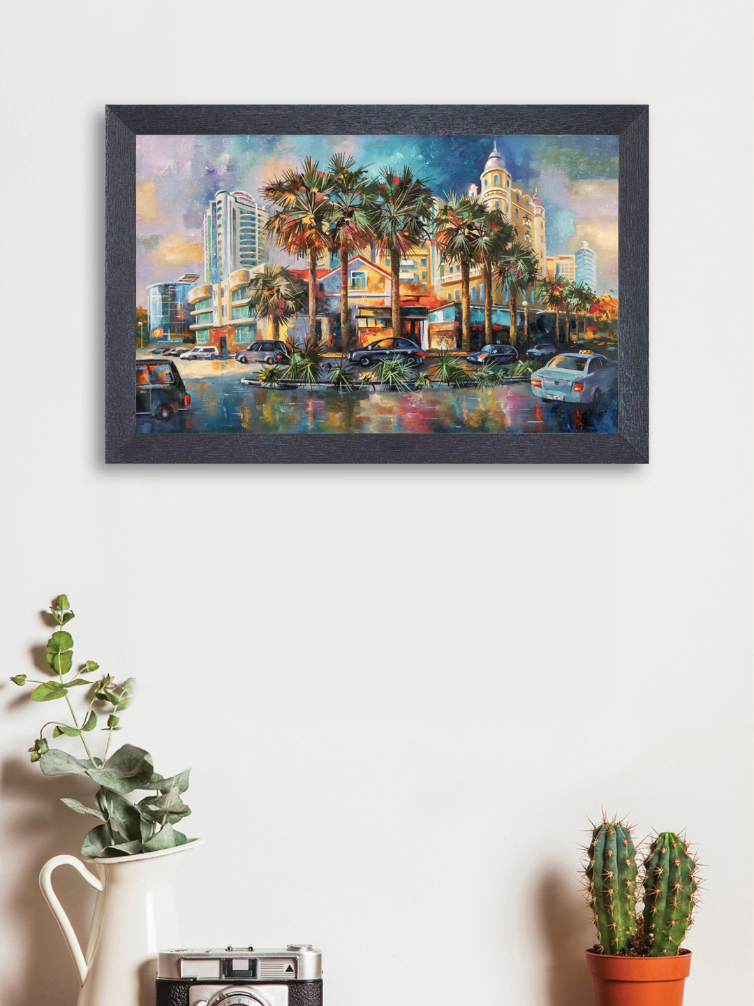 

nest ART Multicoloured Synthetic Wood Abstract Wall Art, Multi