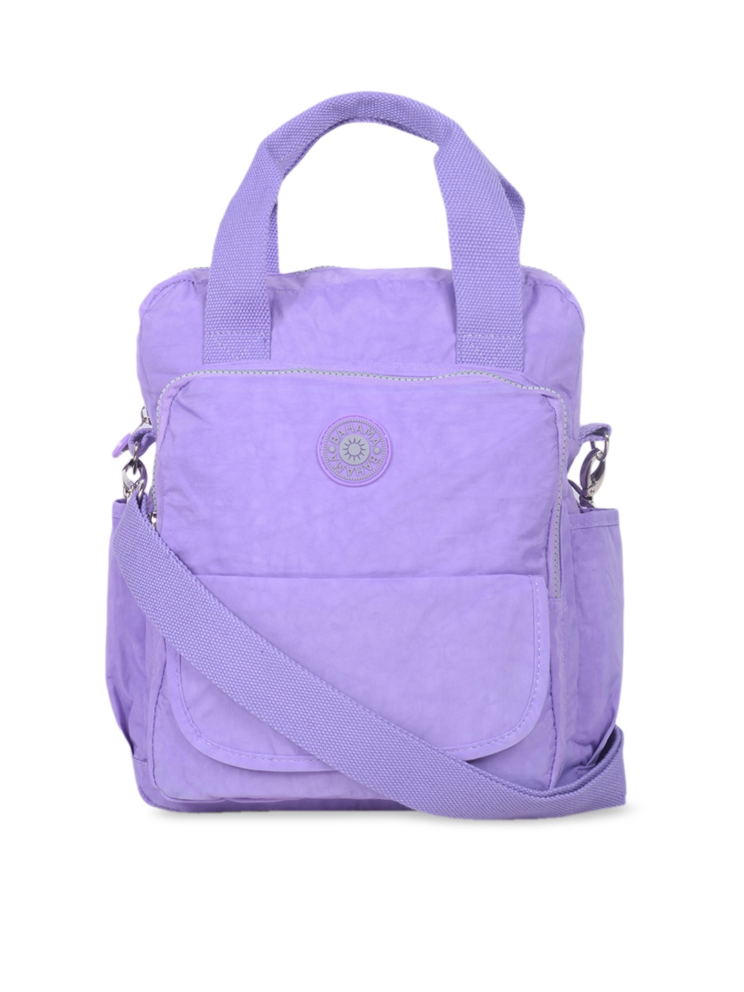

BAHAMA Crinkle Range Purple Solid Shoulder Bag