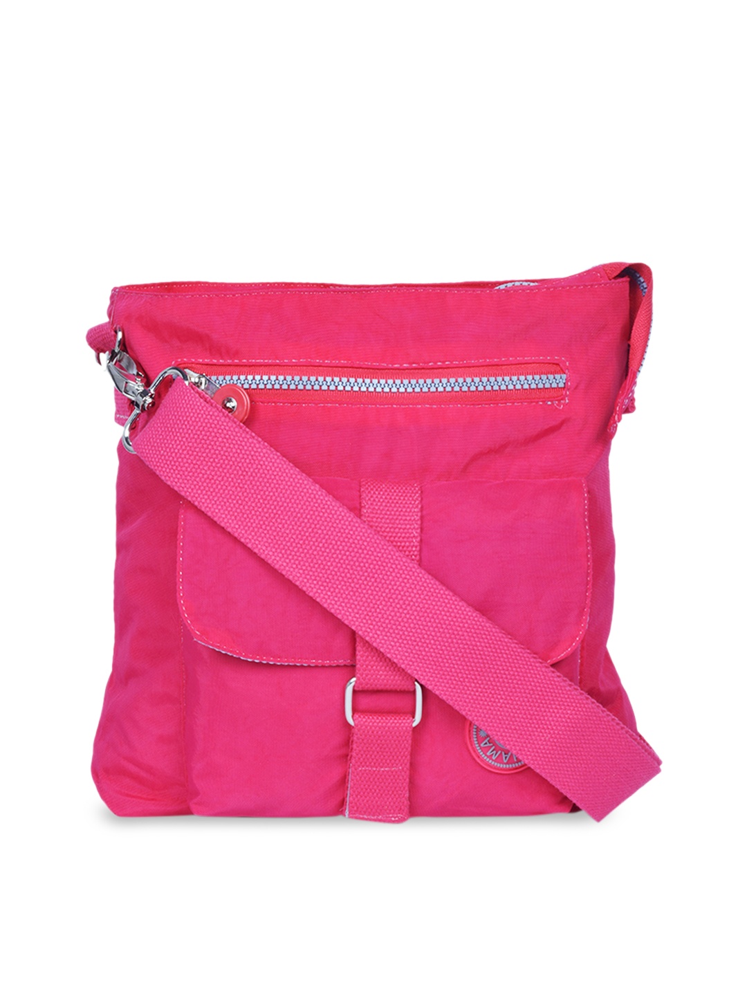 

BAHAMA Crinkle Range Unisex Fuchsia Solid Messenger Bag