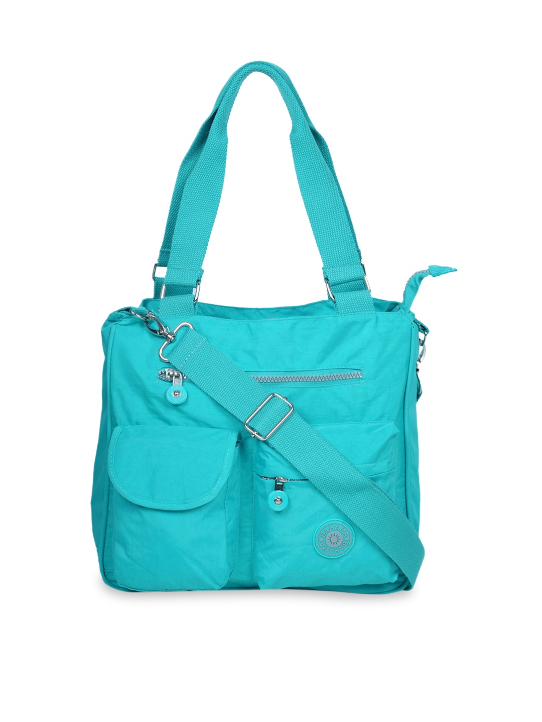 

BAHAMA Crinkle Range Blue Solid Shoulder Bag