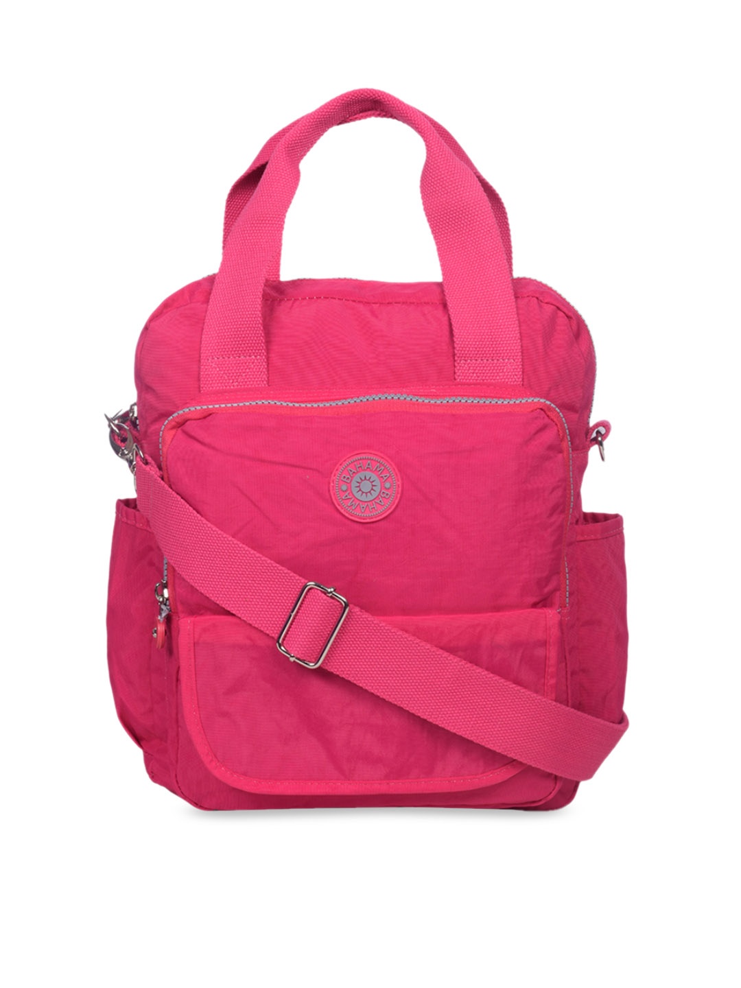 

BAHAMA Crinkle Range Fuchsia Solid Shoulder Bag