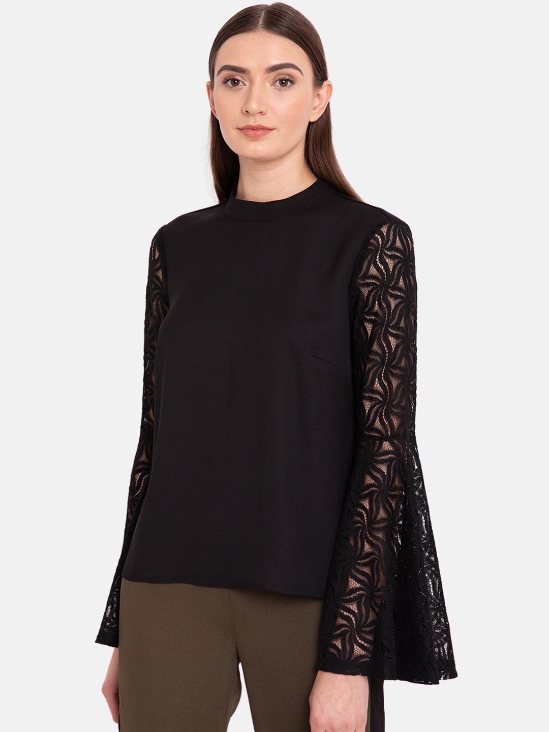 

Kazo Women Black Solid Top