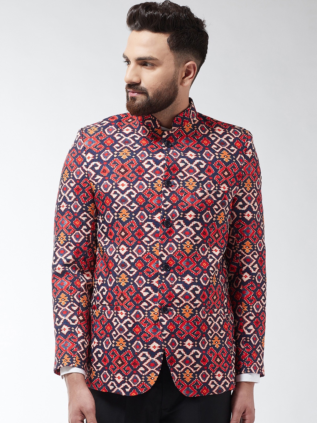 

SOJANYA Men Multicoloured Printed Blazer, Multi