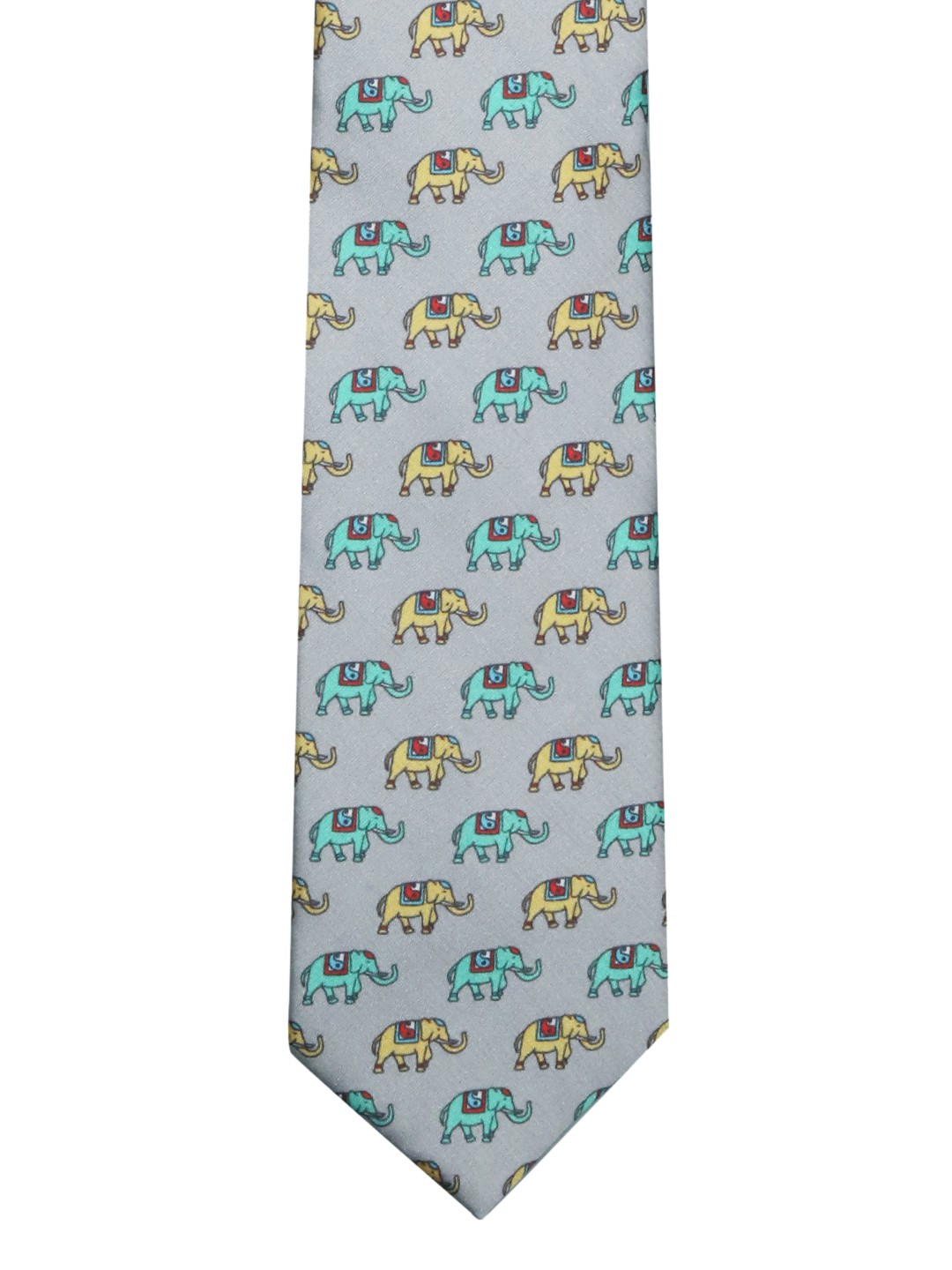 

Tossido Men Grey Printed Broad Tie
