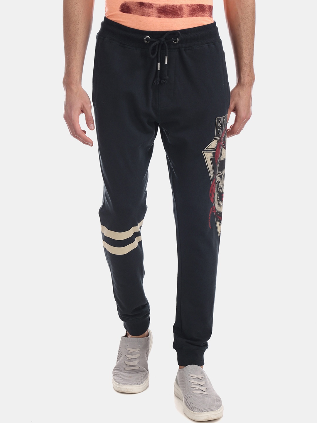 

Ed Hardy Men Grey Solid Joggers