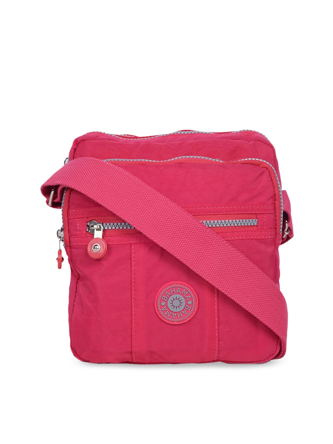 

BAHAMA Crinkle Range Unisex Fuchsia Solid Messenger Bag