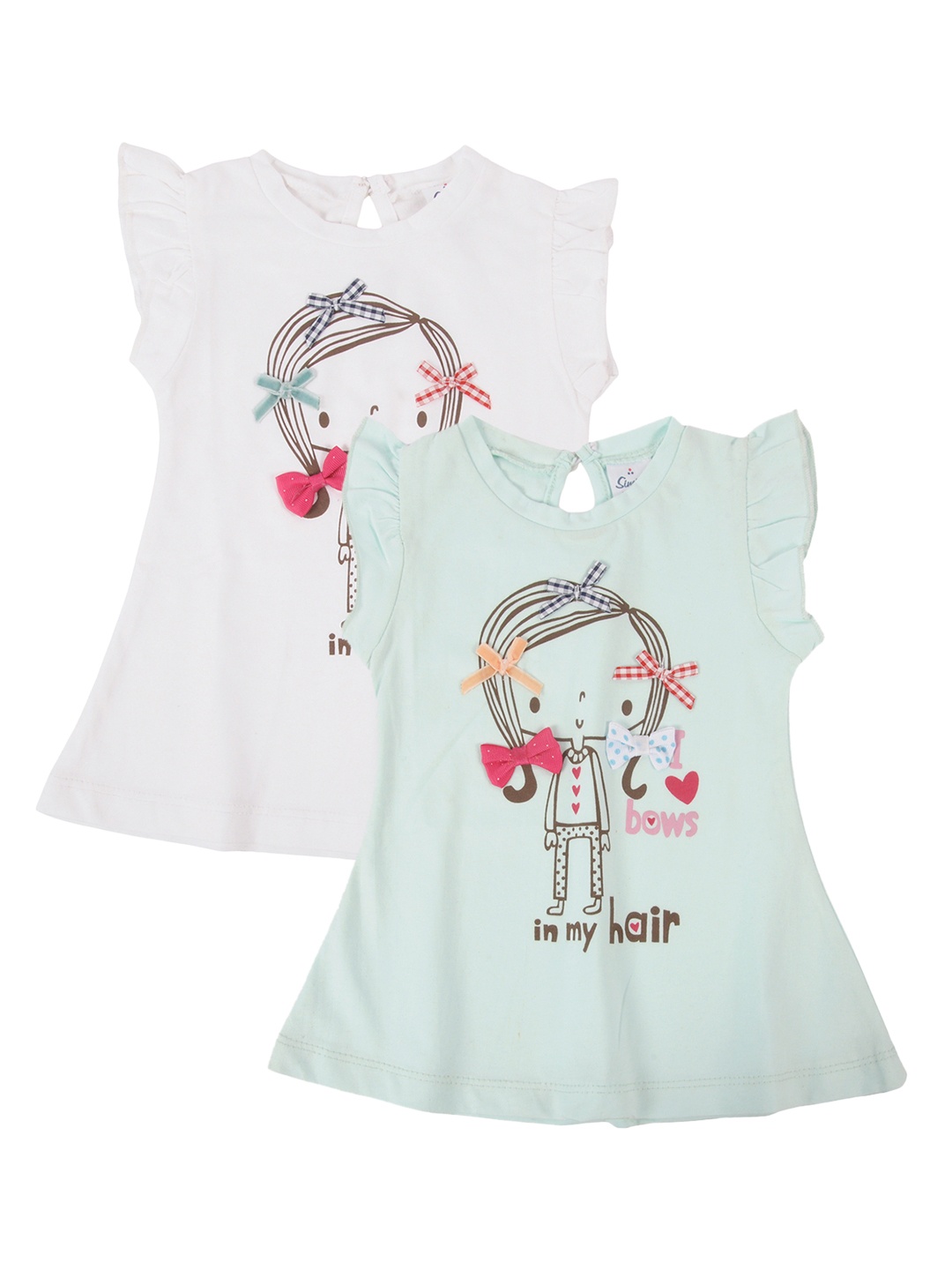 

Simply Girls Pack of 2 Printed A-Line Dress, Multi