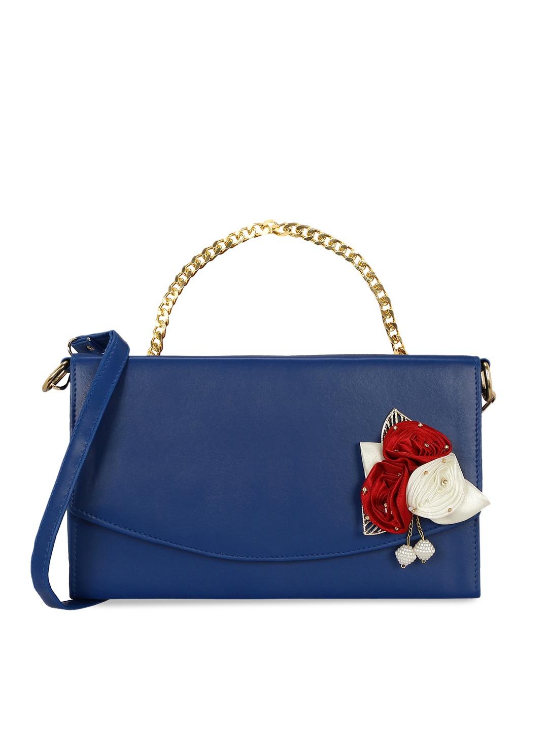 

KLEIO Blue Solid Sling Bag