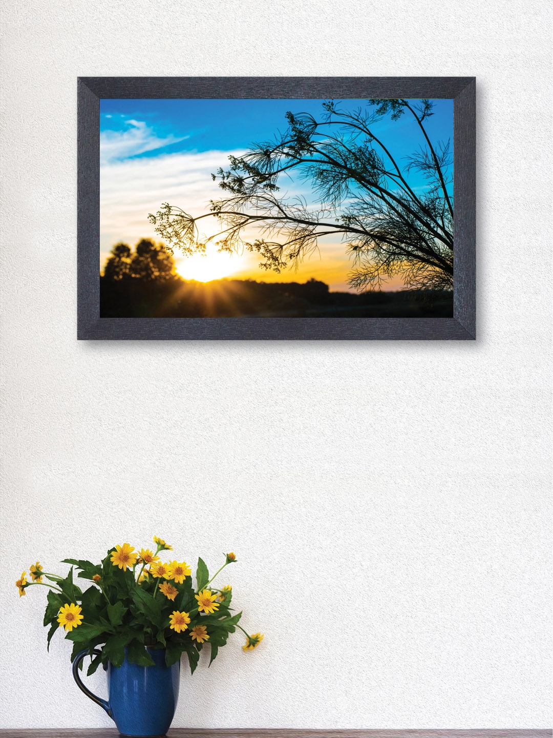 

nest ART Blue & Yellow Synthetic Wood Abstract Wall Art