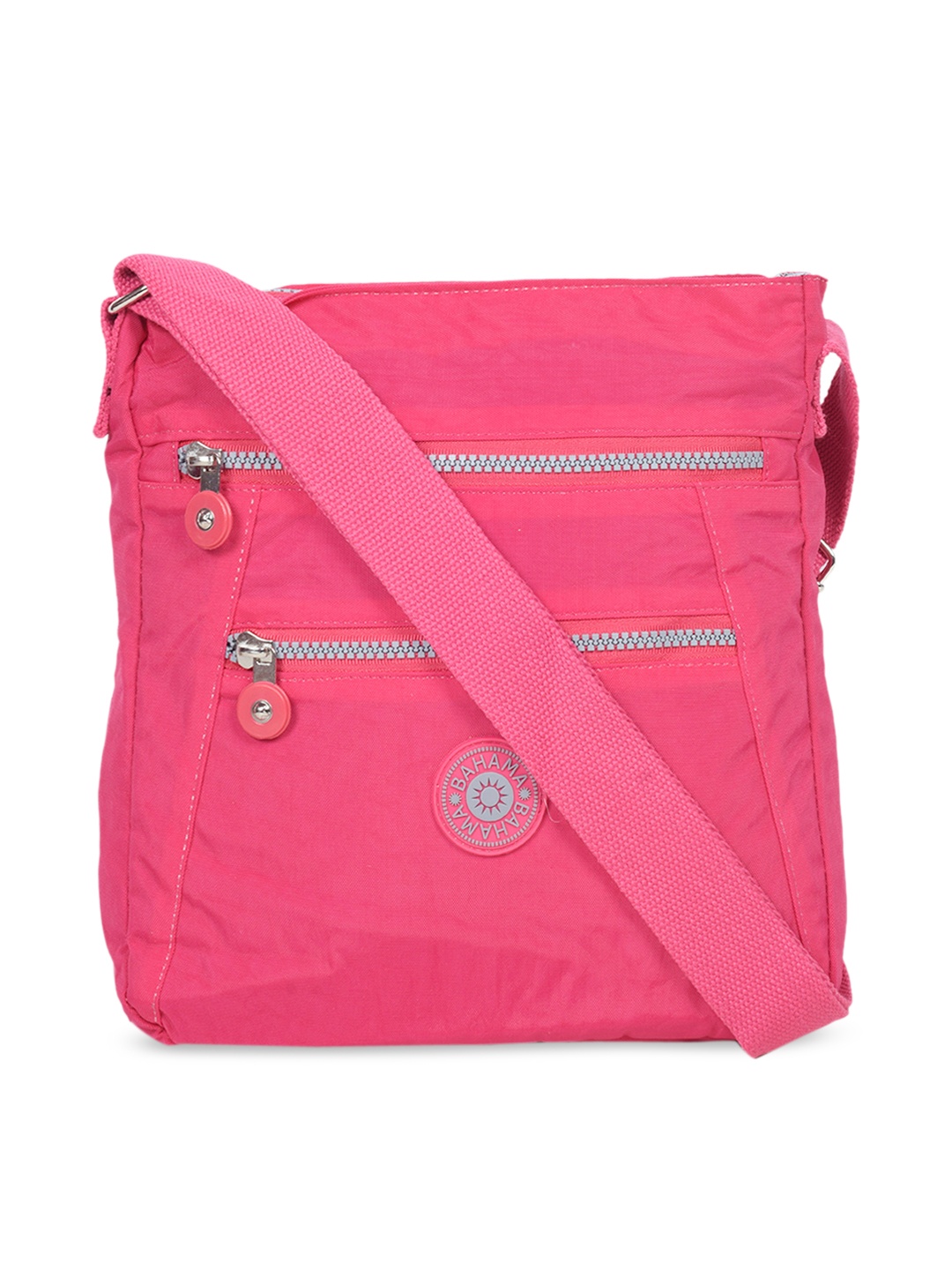 

BAHAMA Crinkle Range Unisex Fuchsia Solid Messenger Bag