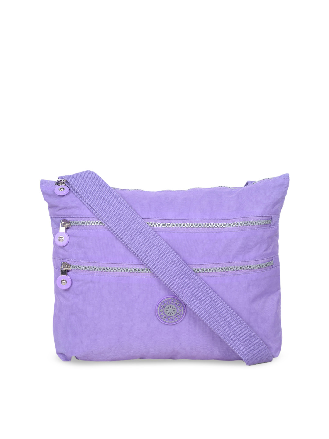 

BAHAMA Crinkle Range Unisex Purple Solid Messenger Bag