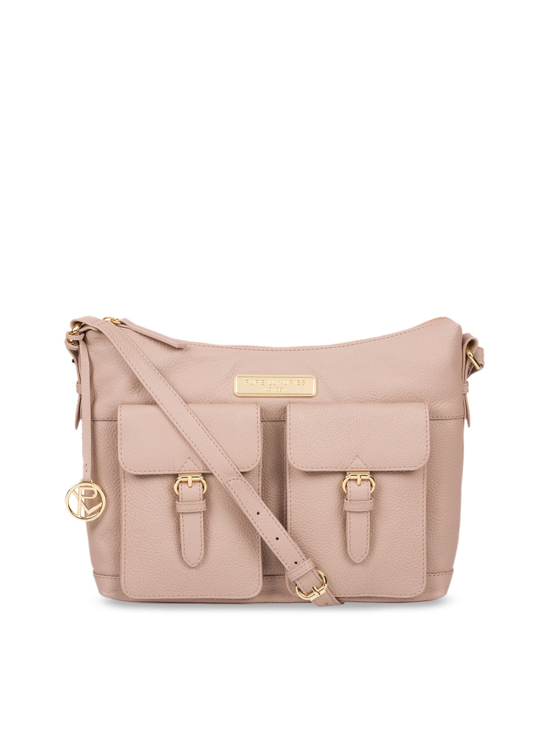 

PURE LUXURIES LONDON Women Pink Solid Genuine Leather Jenna Tote Bag