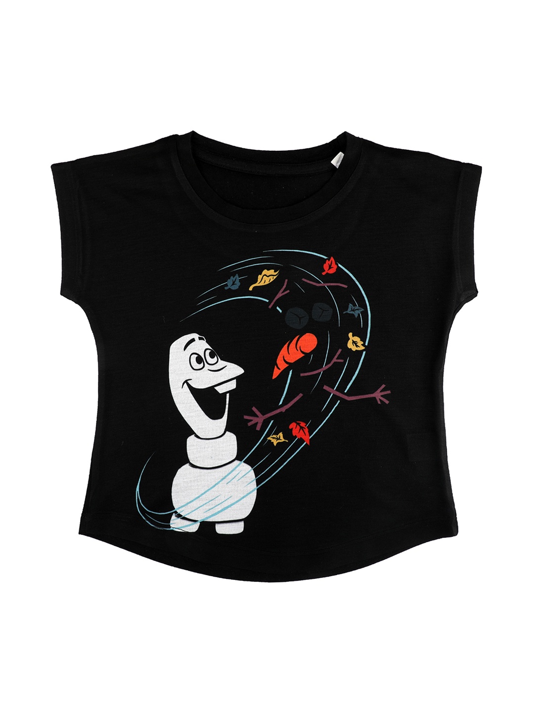 

Disney by Wear Your Mind Girls Black Printed Top