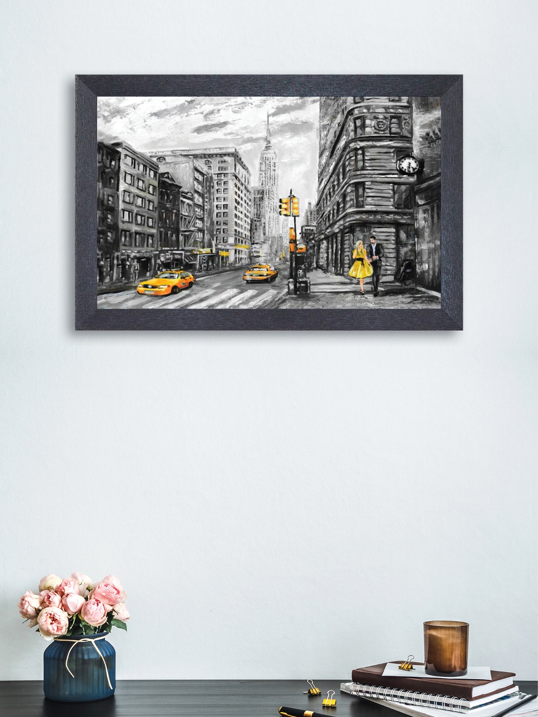 

nest ART Grey & White Synthetic Wood Abstract Wall Art