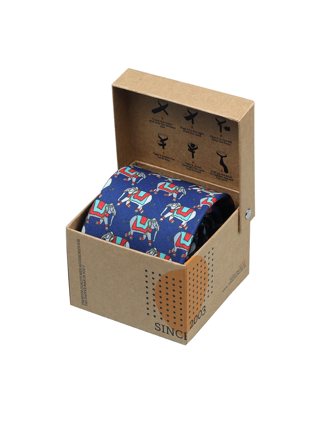 

Tossido Men Blue Printed Broad Tie