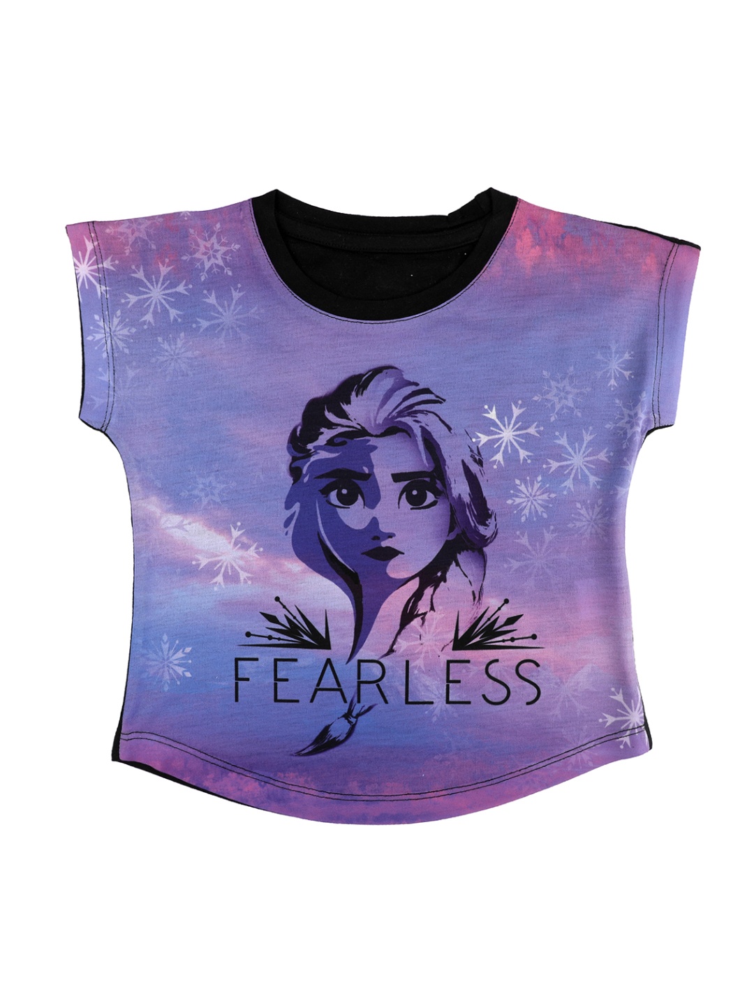 

Disney by Wear Your Mind Purple Printed Round Neck T-shirt