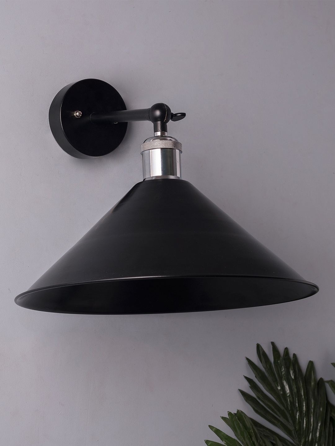 Homesake Black Solid Handcrafted Swing Arm Light