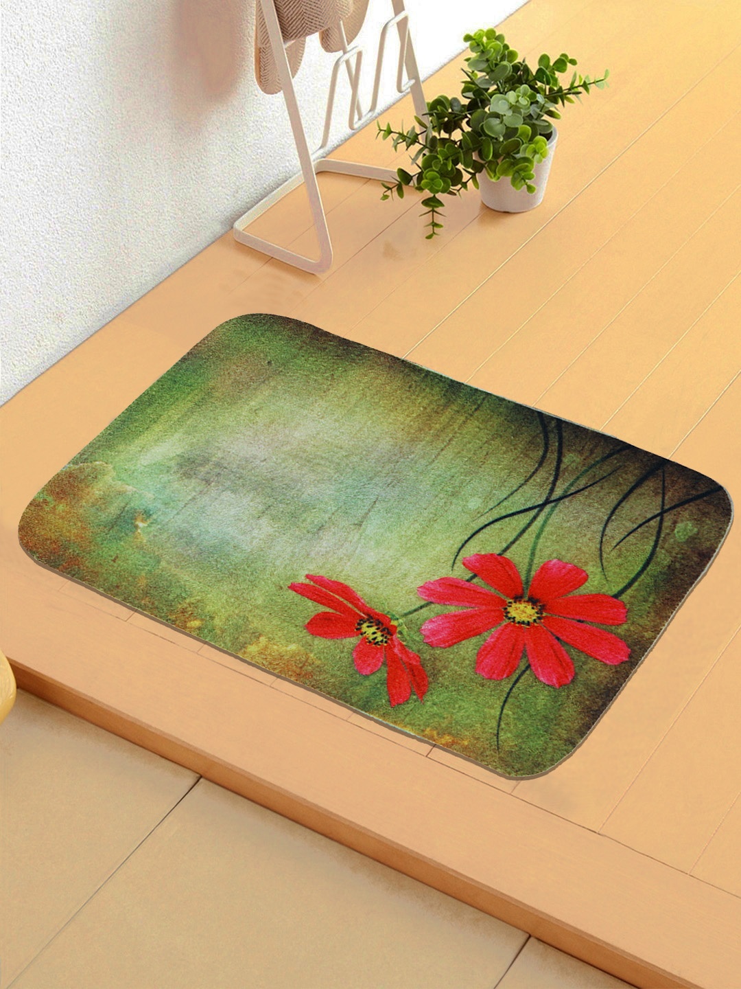 

Status Green & Red Printed Ant-Skid Doormat