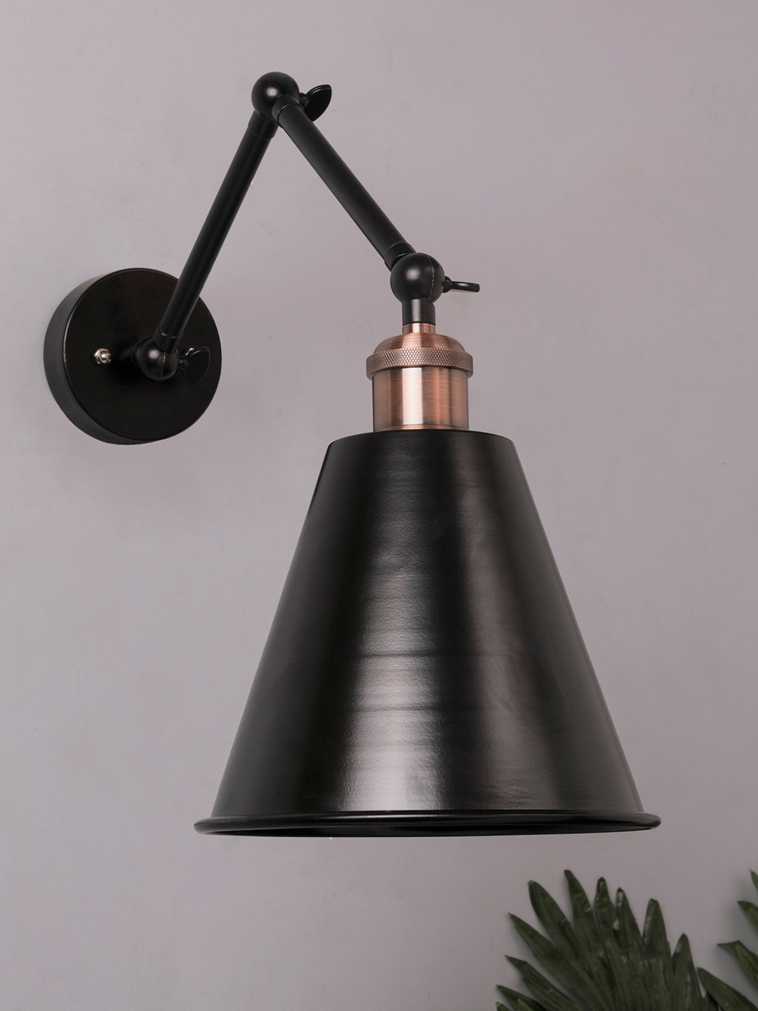 

Homesake Black Solid Handcrafted Edison 360 Guard Swing Arm Light