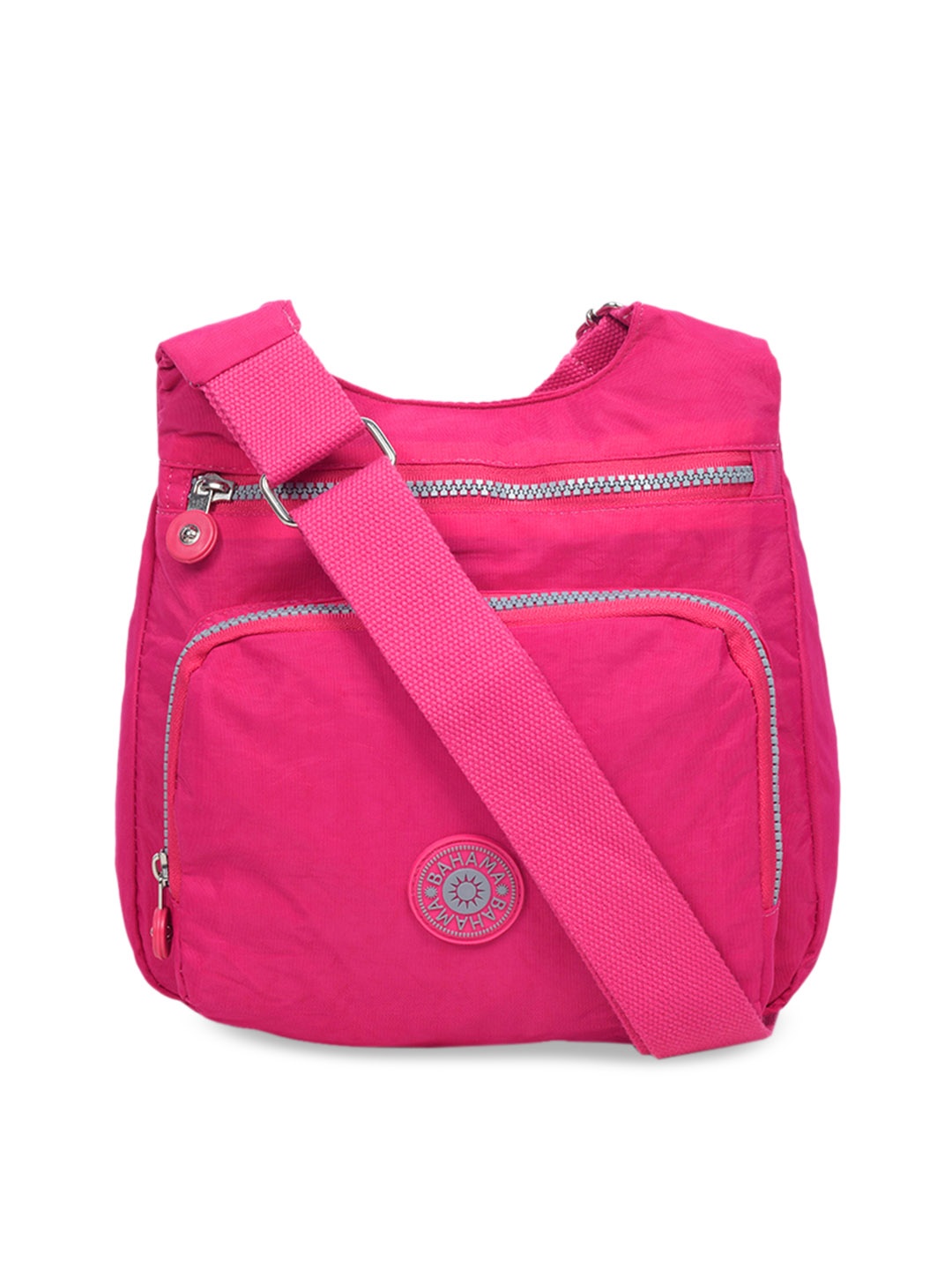 

BAHAMA Crinkle Range Unisex Fuchsia Solid Messenger Bag