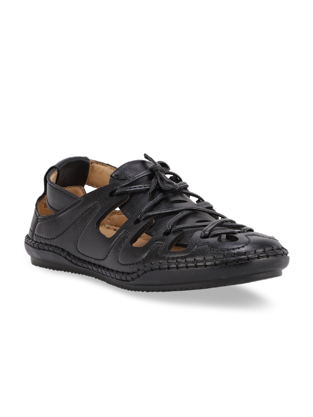 

SHENCES Men Black Sandals