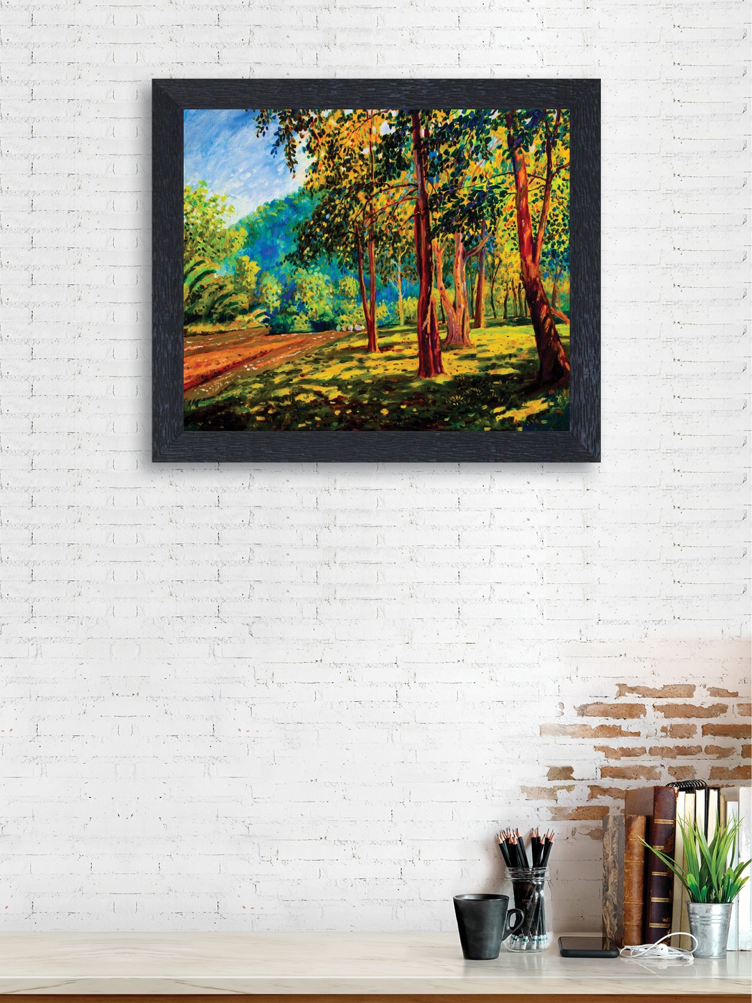 

nest ART Multicoloured Synthetic Wood Nature Wall Art, Multi