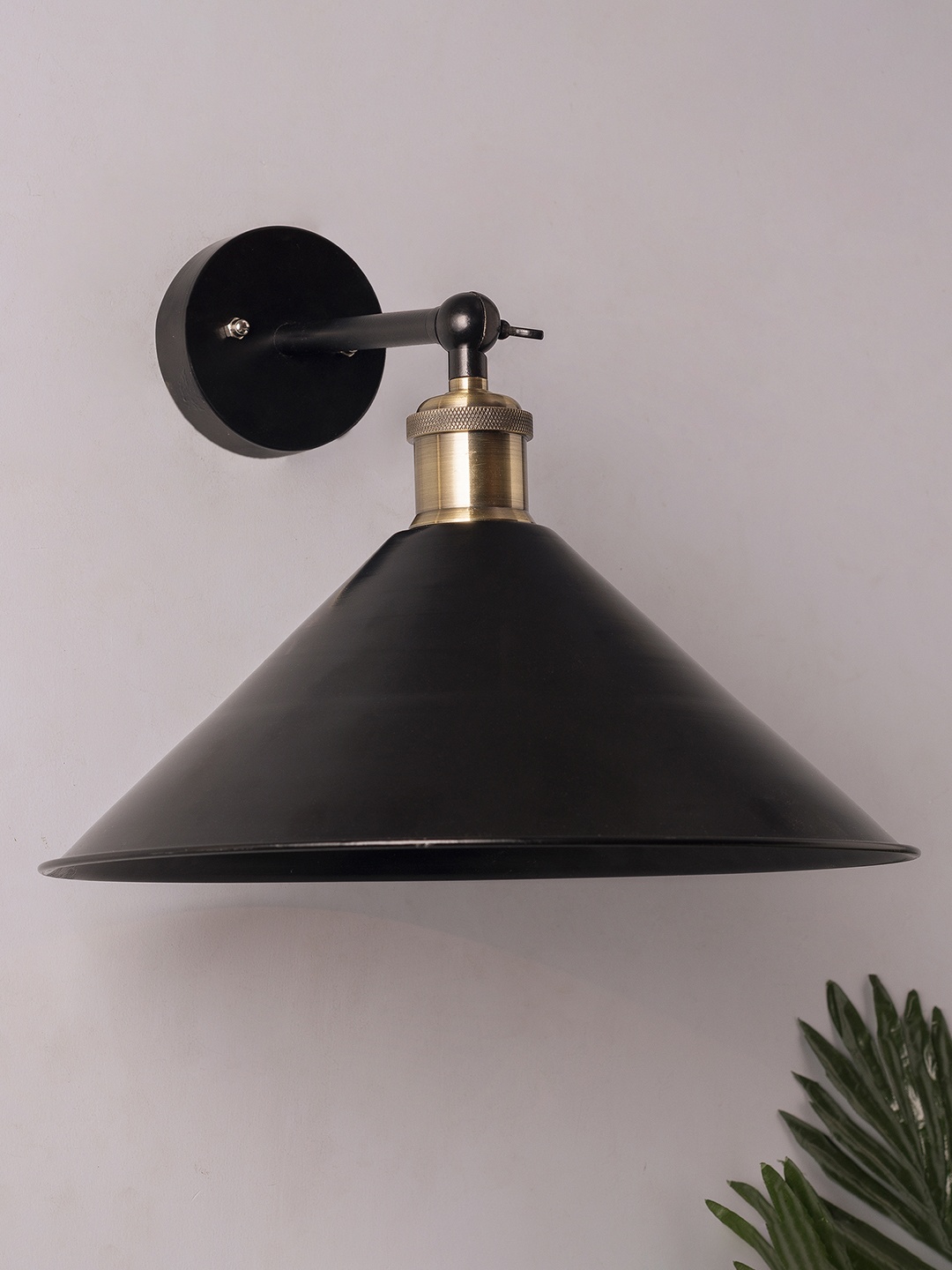 Homesake Black Solid Handcrafted Swing Arm Light