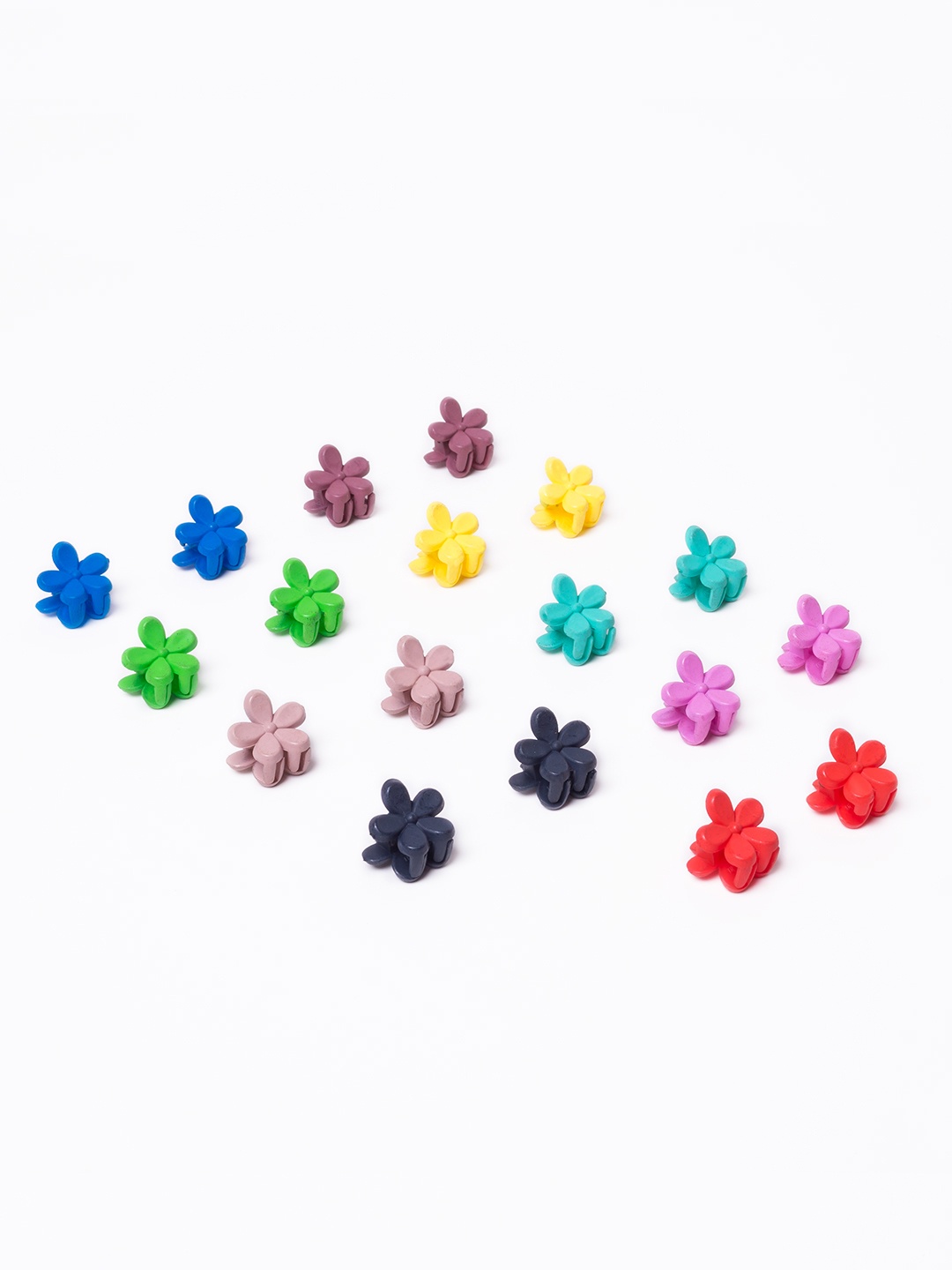 

Golden Peacock Girls Set of 18 Multicoloured Claw Clip, Multi