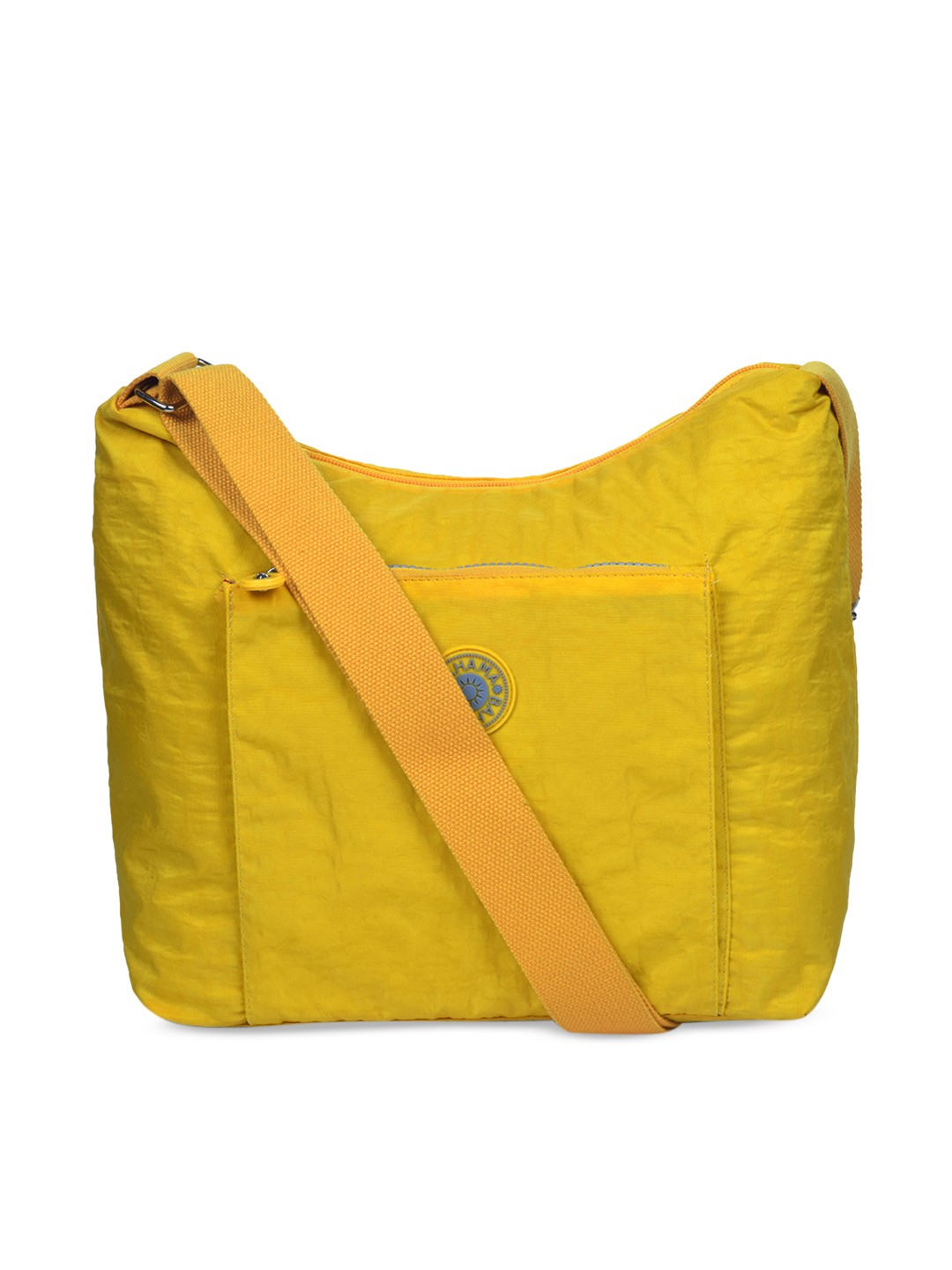

BAHAMA Crinkle Range Unisex Yellow Solid Messenger Bag