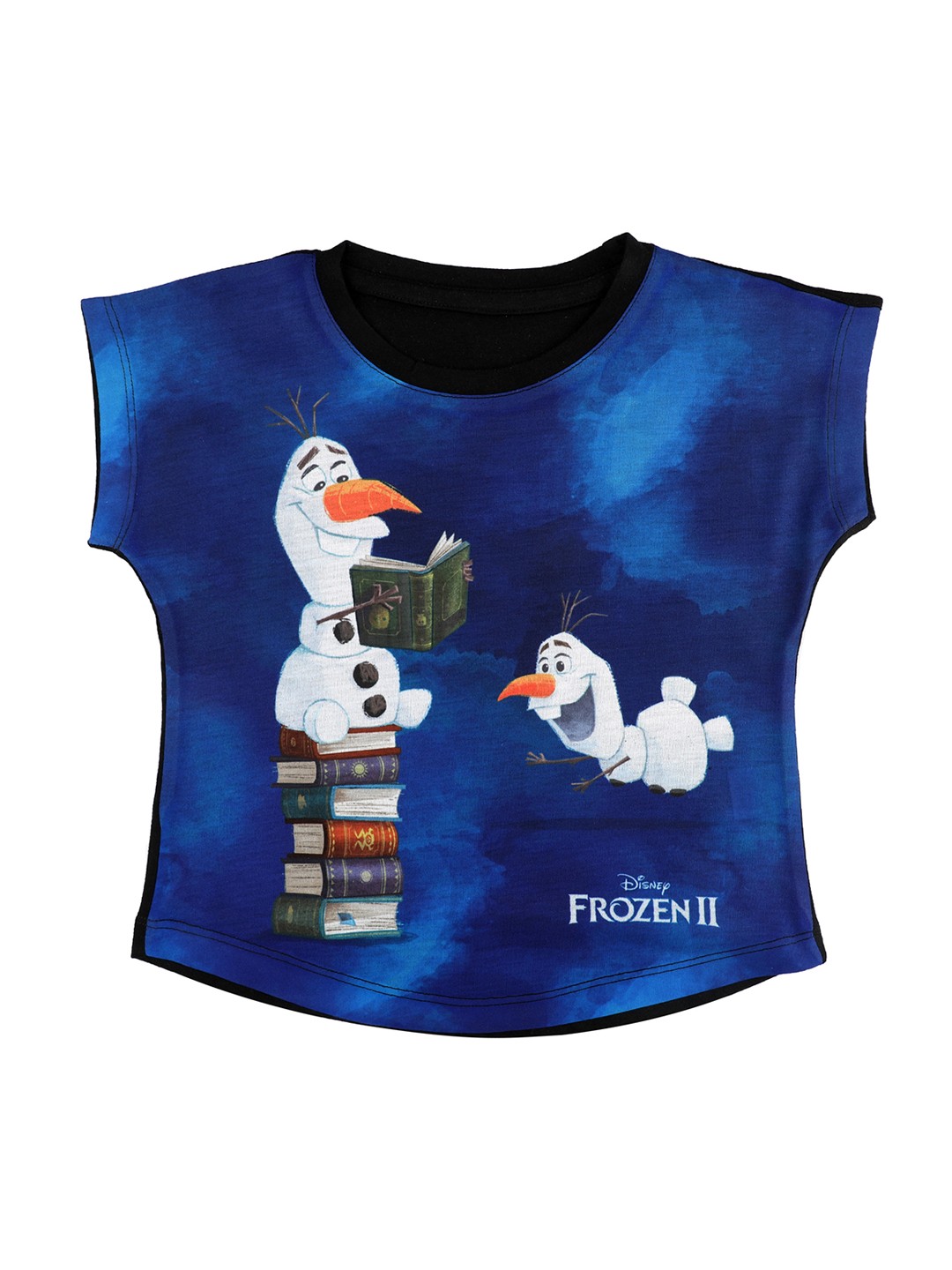 

Disney by Wear Your Mind Blue Printed Round Neck T-shirt