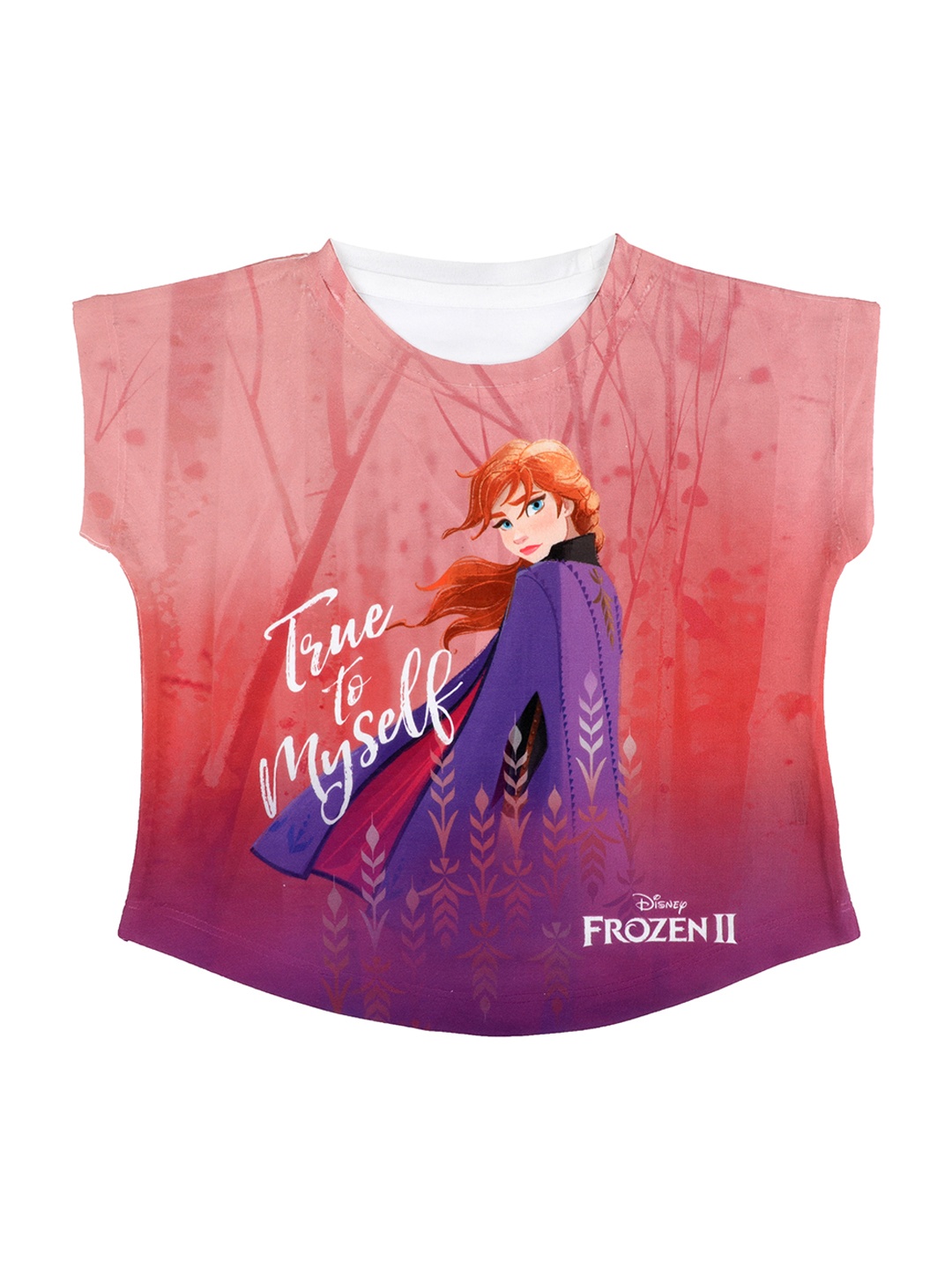 

Disney by Wear Your Mind Pink Printed Round Neck T-shirt