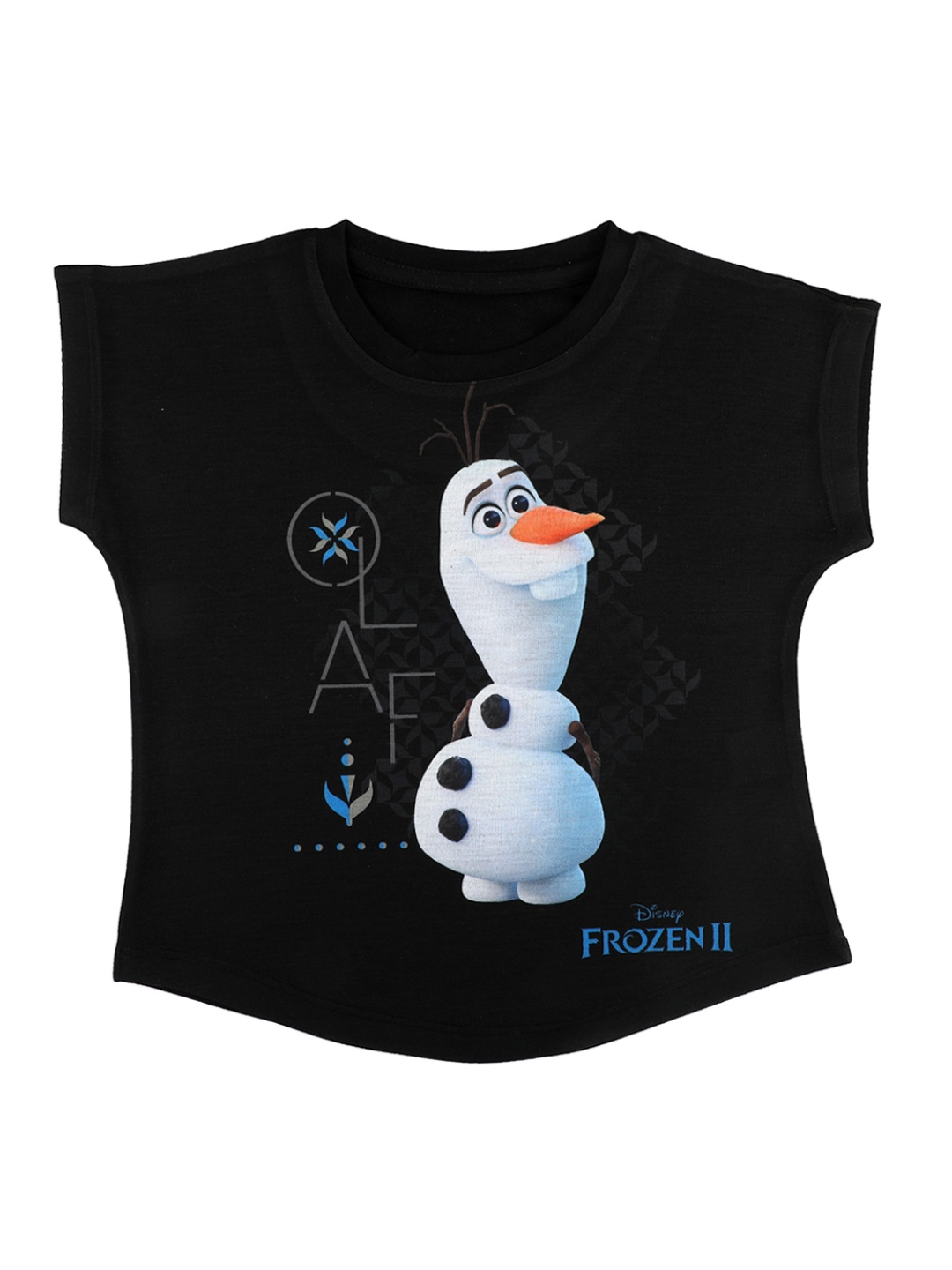 

Disney by Wear Your Mind Girls Black Printed Top