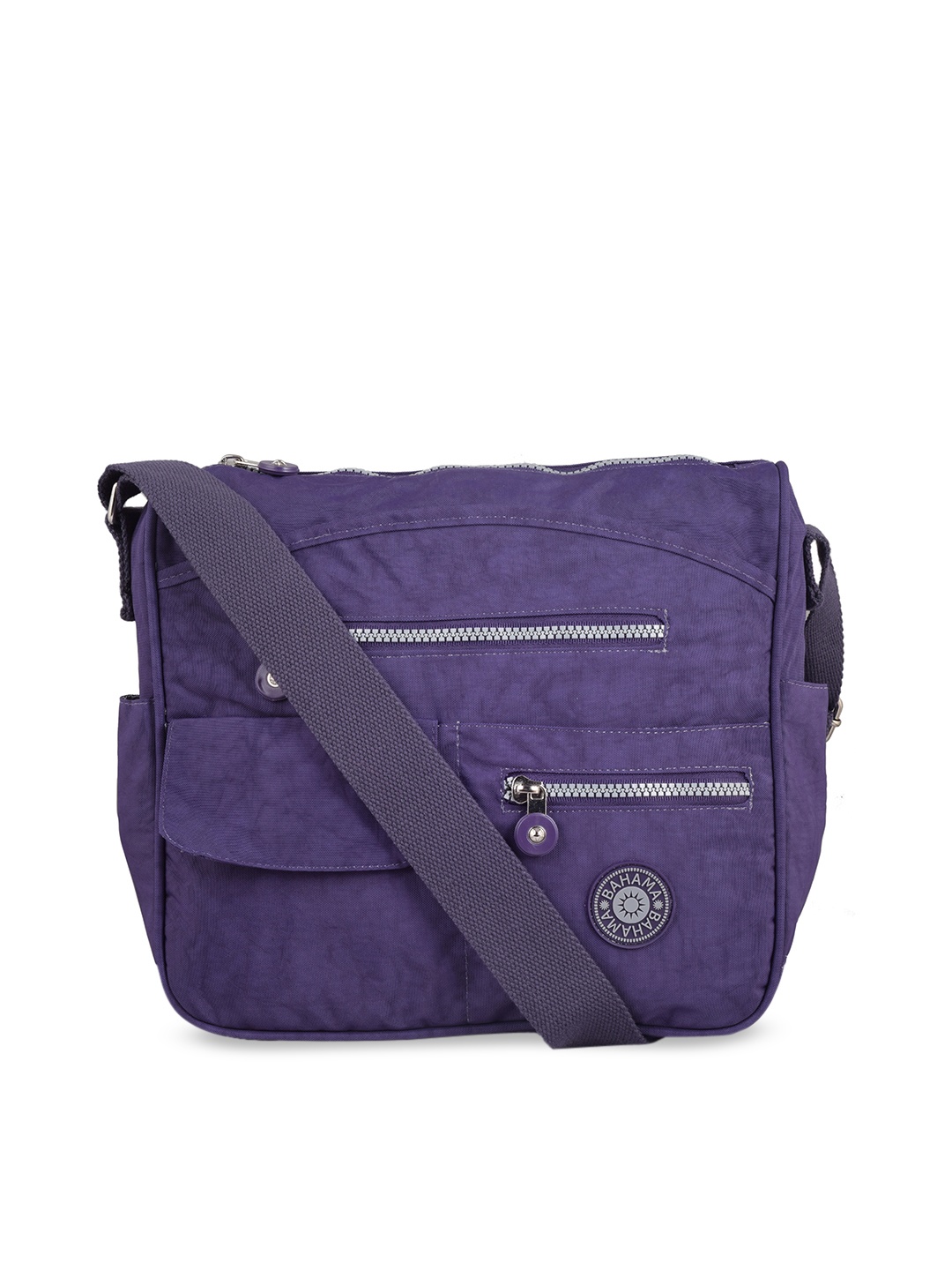 

BAHAMA Crinkle Range Unisex Purple Solid Messenger Bag