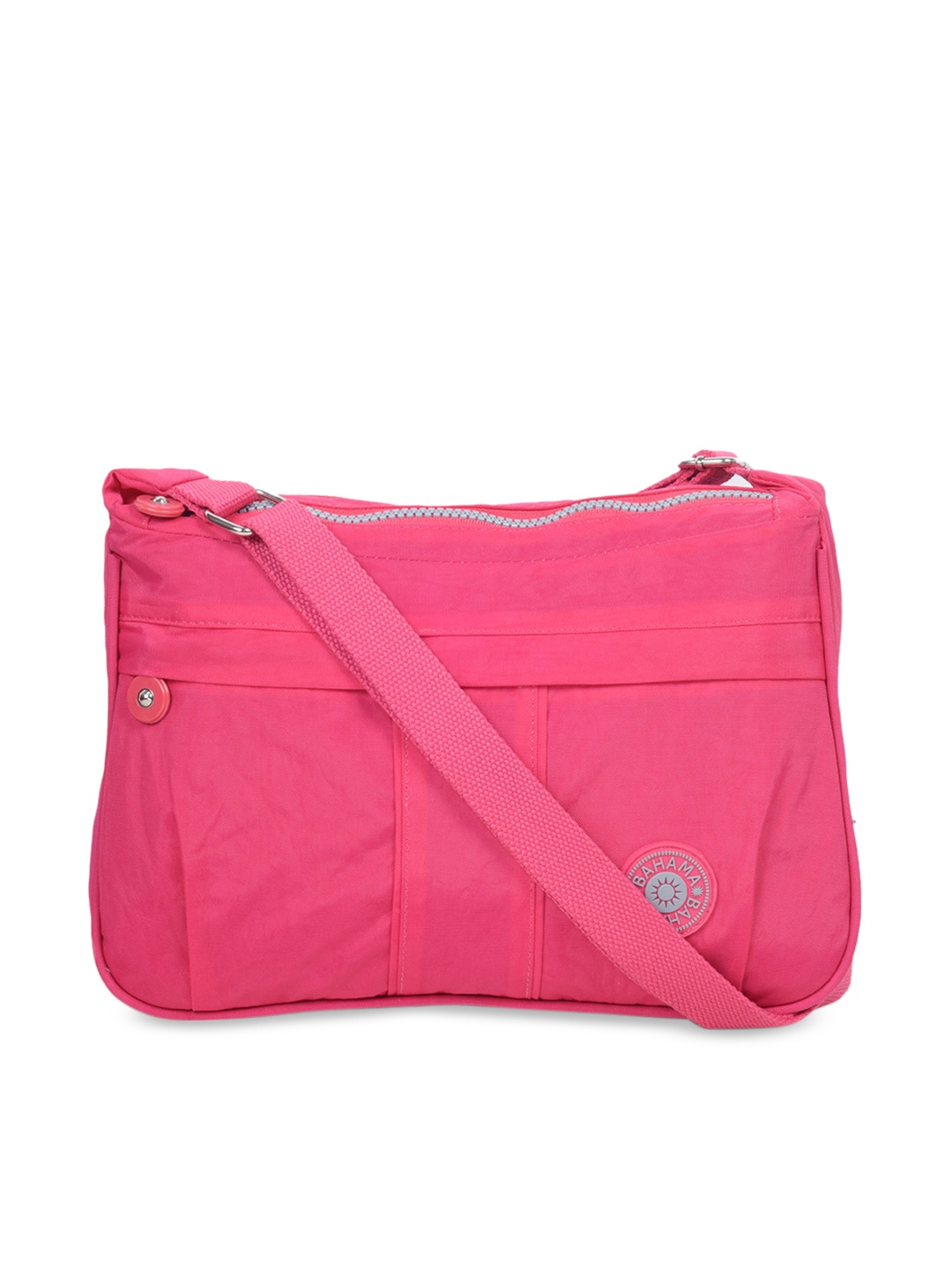 

BAHAMA Crinkle Range Unisex Fuchsia Solid Messenger Bag