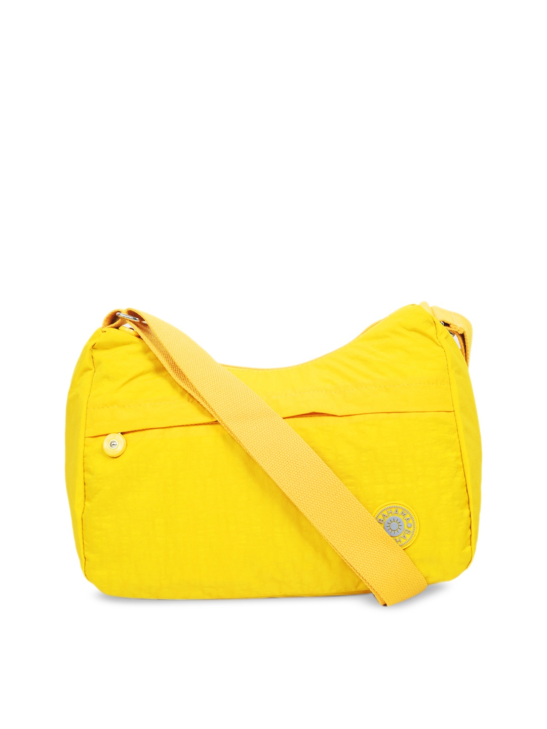 

BAHAMA Crinkle Range Unisex Yellow Solid Messenger Bag