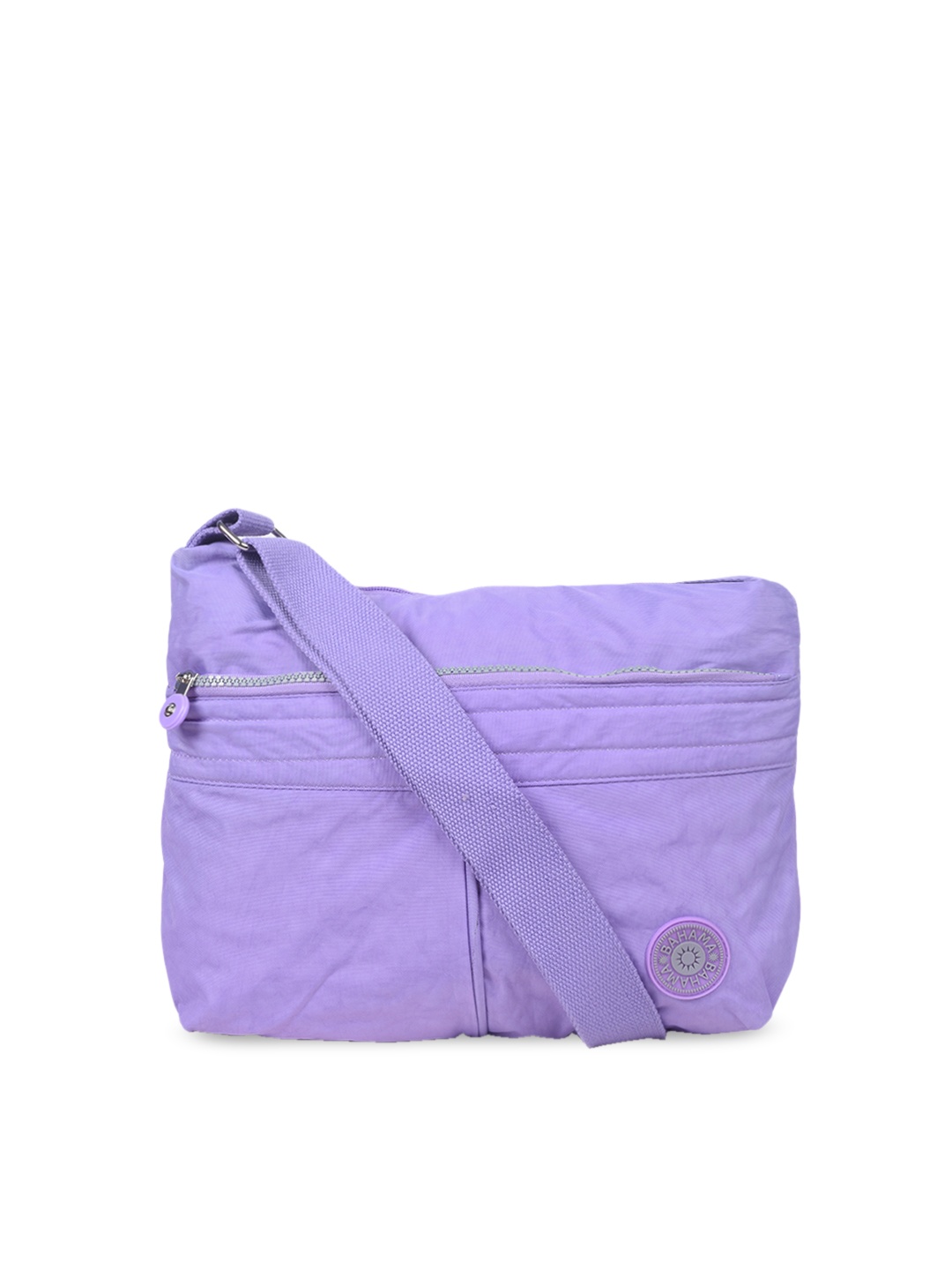 

BAHAMA Crinkle Range Unisex Purple Solid Messenger Bag