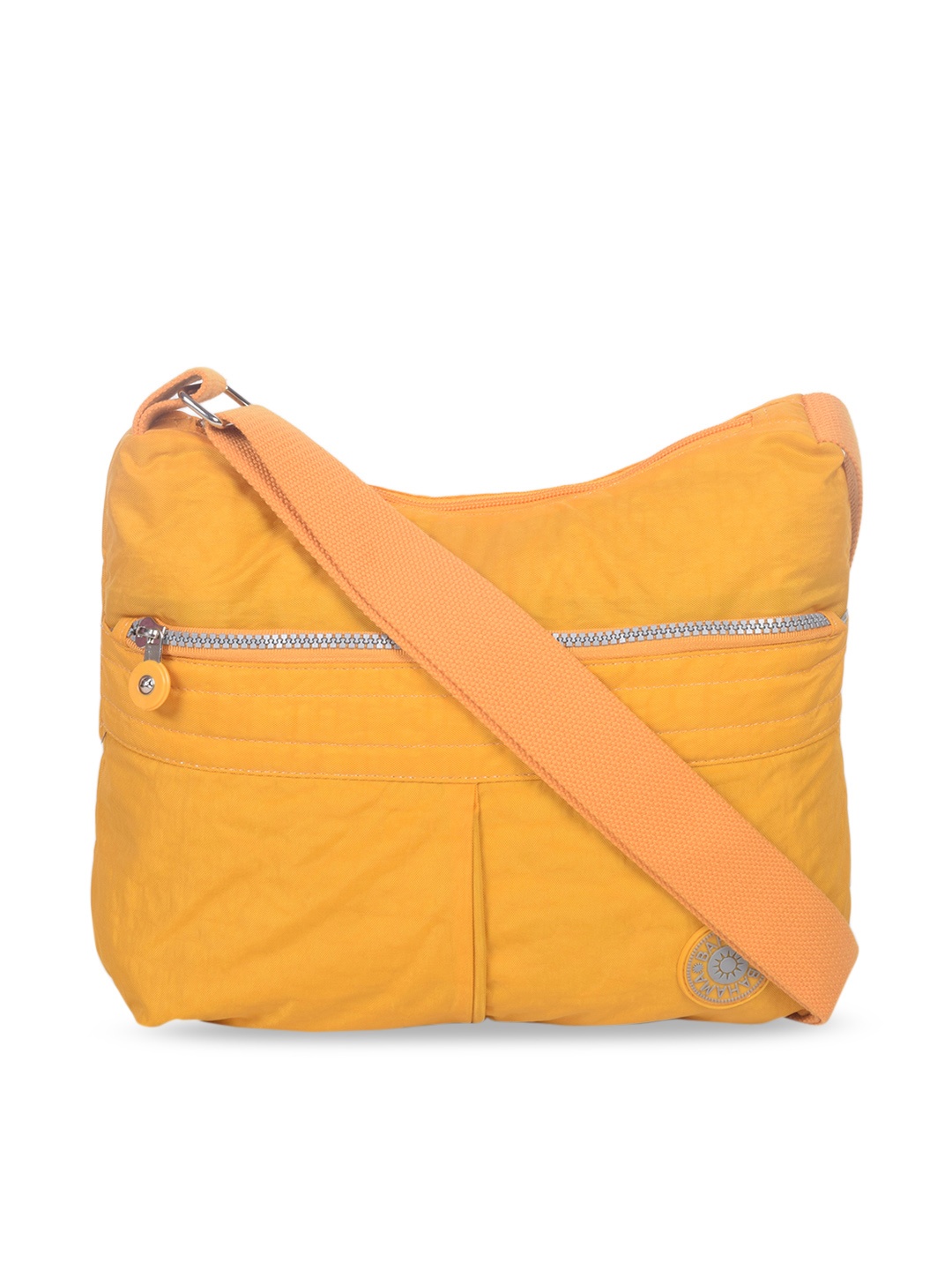 

BAHAMA Crinkle Range Unisex Yellow Solid Messenger Bag
