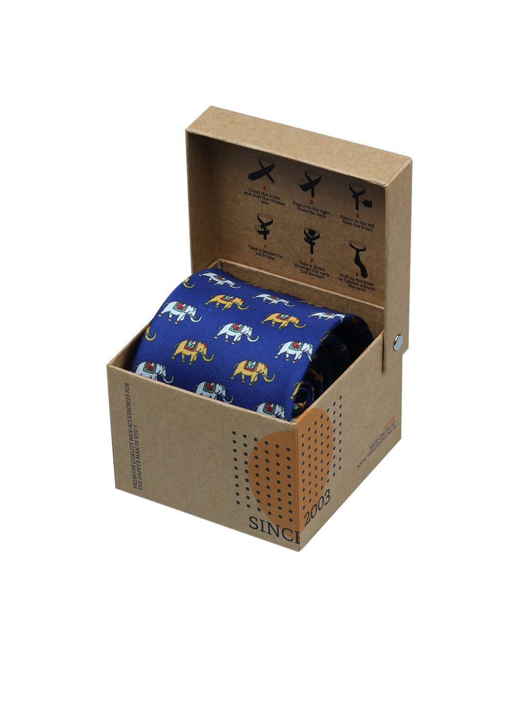 

Tossido Men Blue Printed Broad Tie