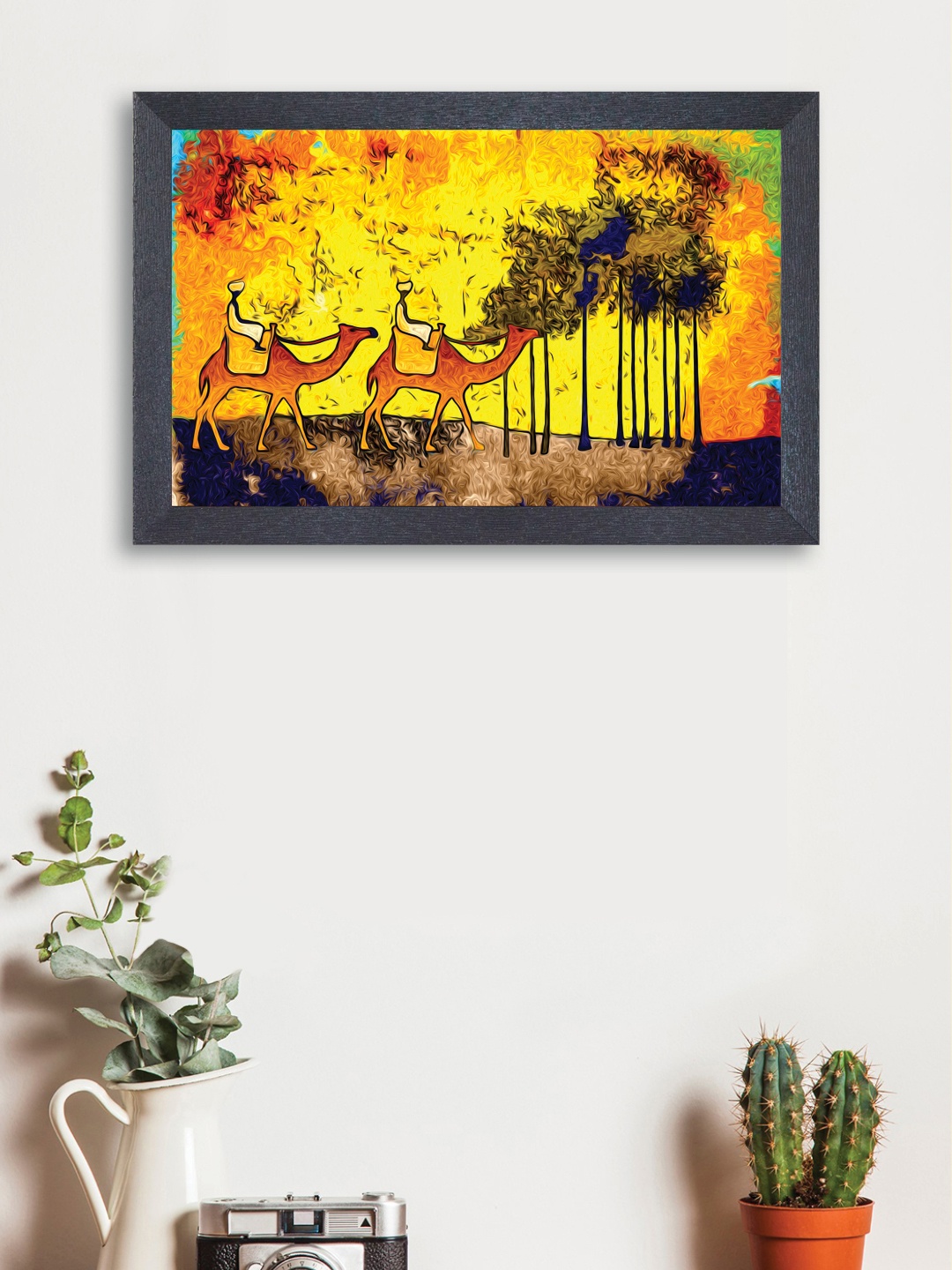 

nest ART Multicoloured Synthetic Wood Abstract Wall Art, Multi