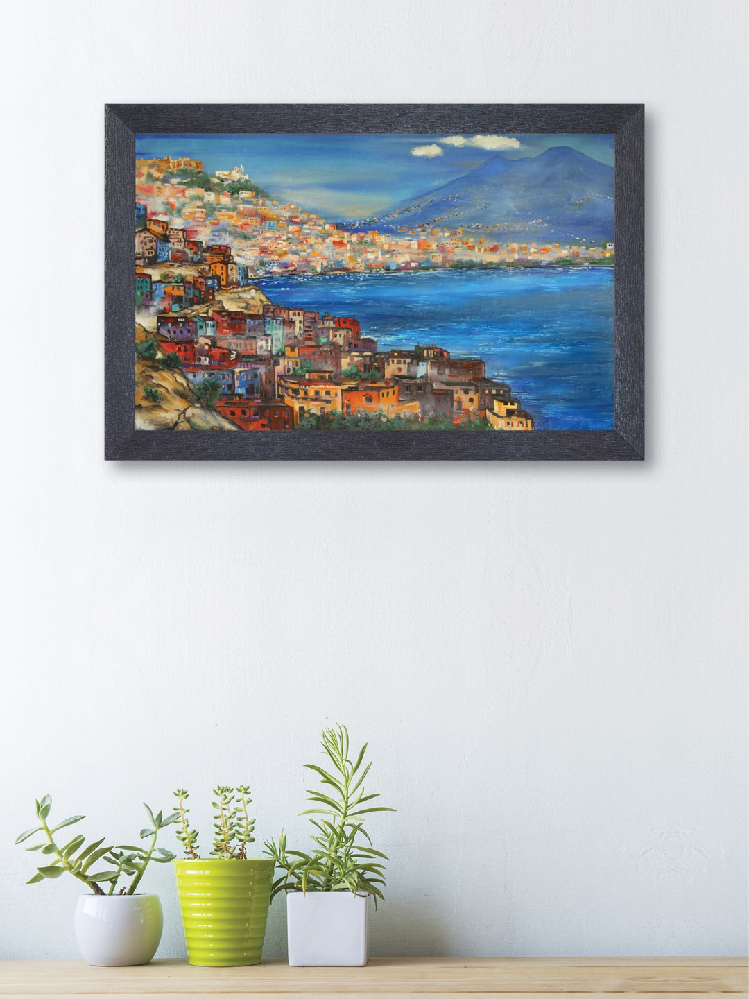 

nest ART Blue & Brown Synthetic Wood Peacock Wall Art