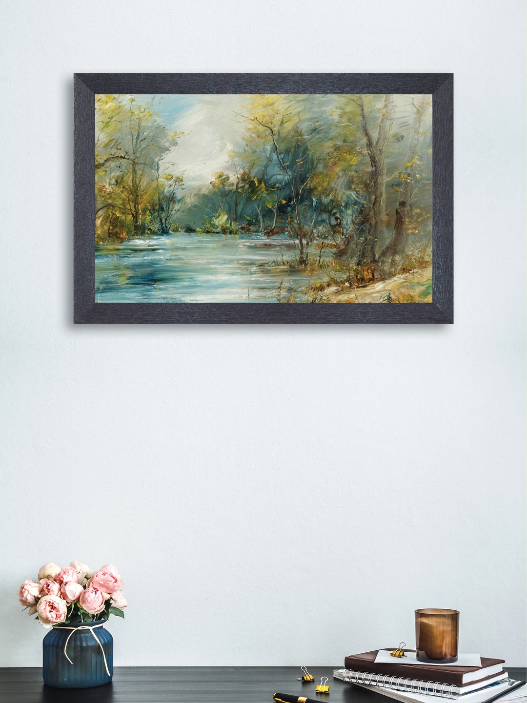 

nest ART Green & Blue Synthetic Wood Wall Art