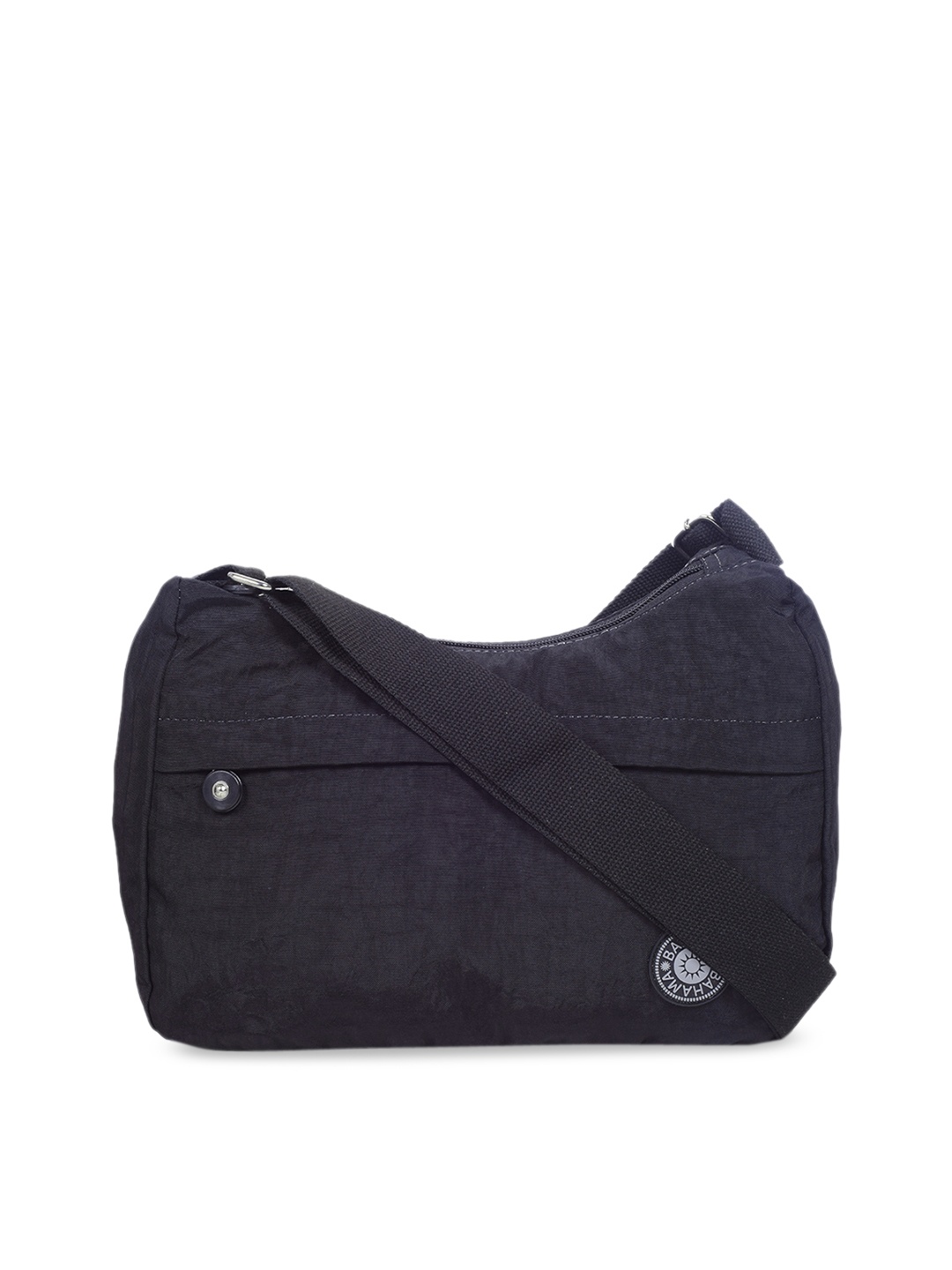 

BAHAMA Crinkle Range Black Solid Sling Bag